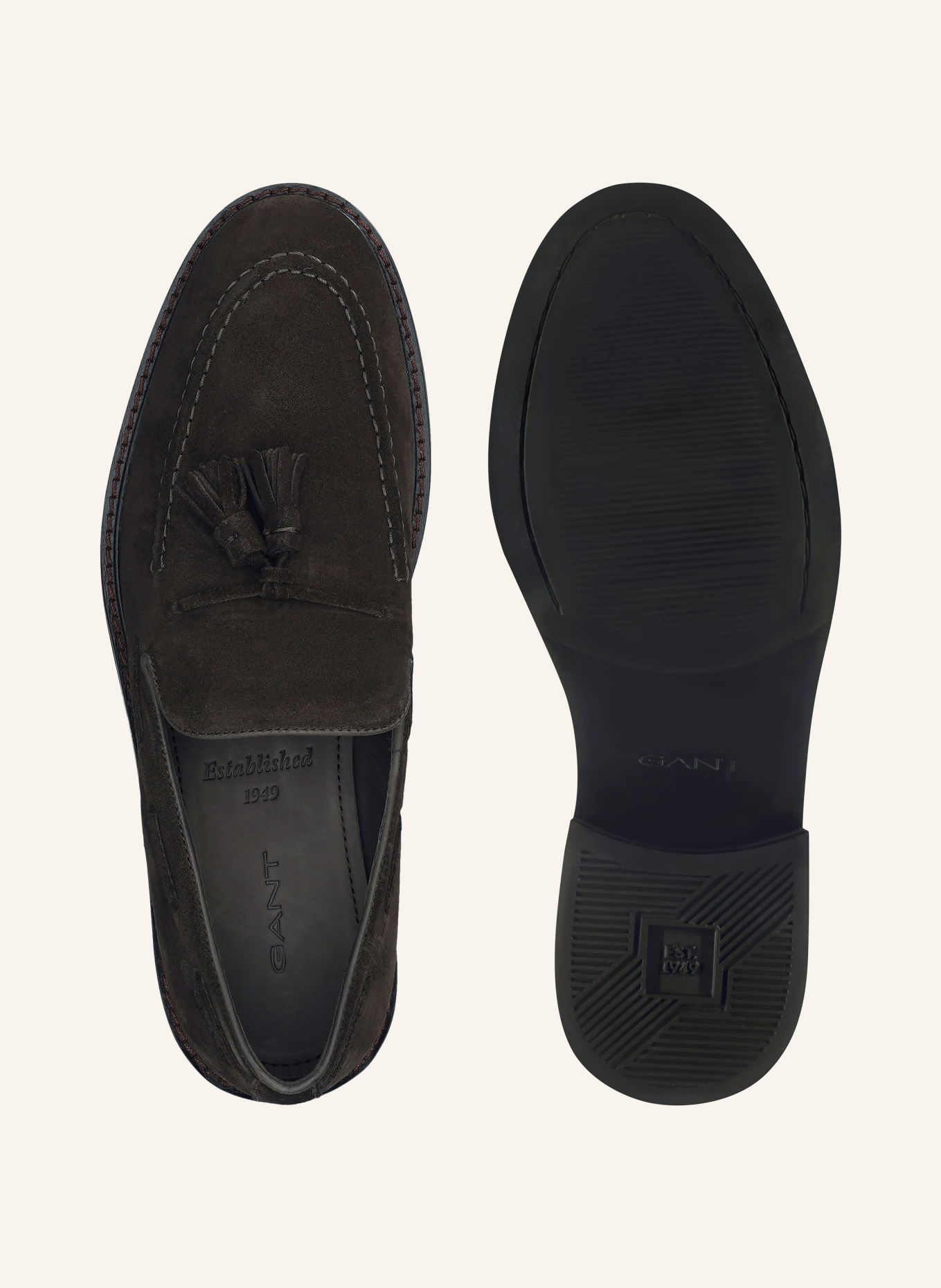 GANT Loafers LOZHAM: MARRON FONCÉ