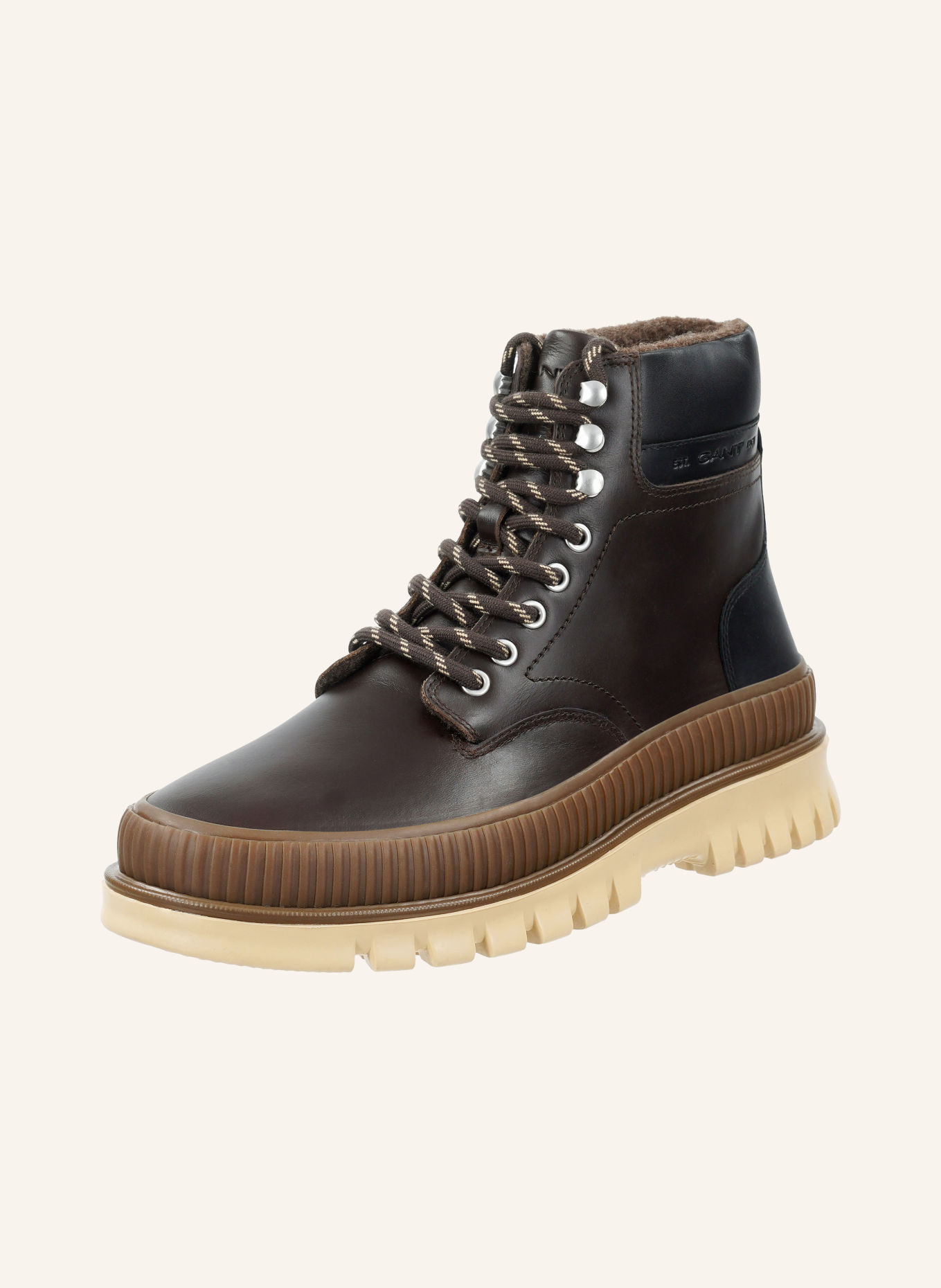 GANT Veterboots NEBRADA: MARRON FONCÉ / LICHTBRUIN