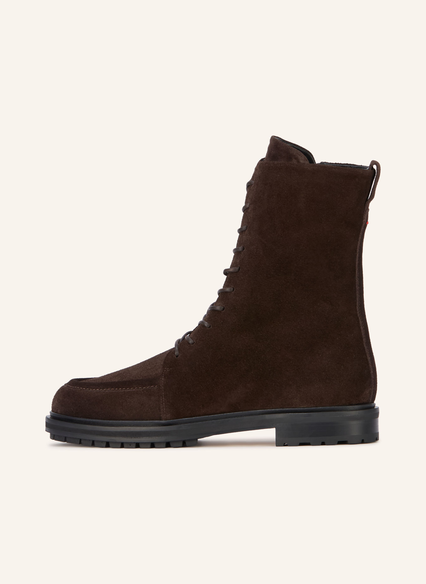 Aeyde Boots à lacets TATE: MARRON FONCÉ