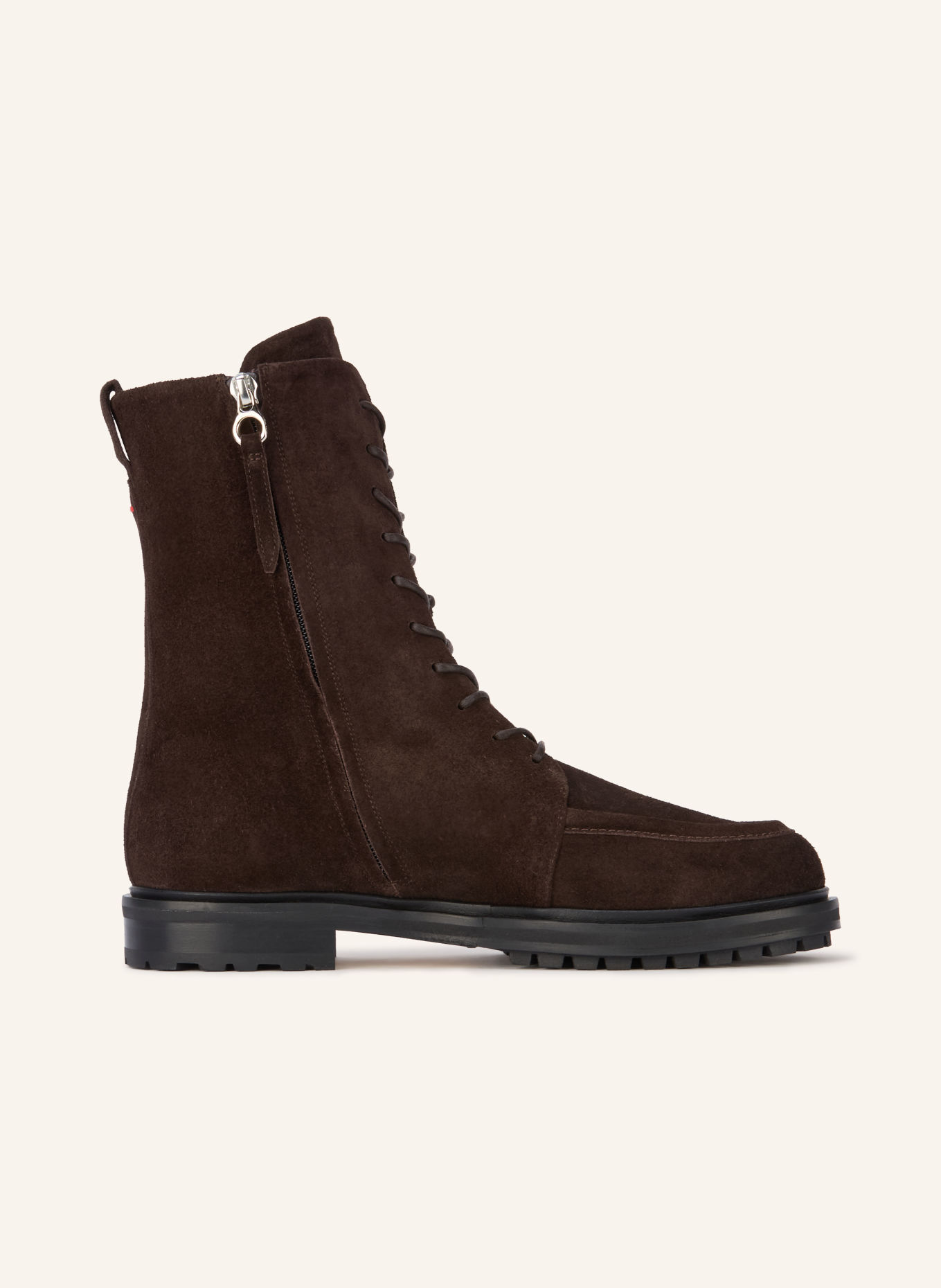 Aeyde Boots à lacets TATE: MARRON FONCÉ