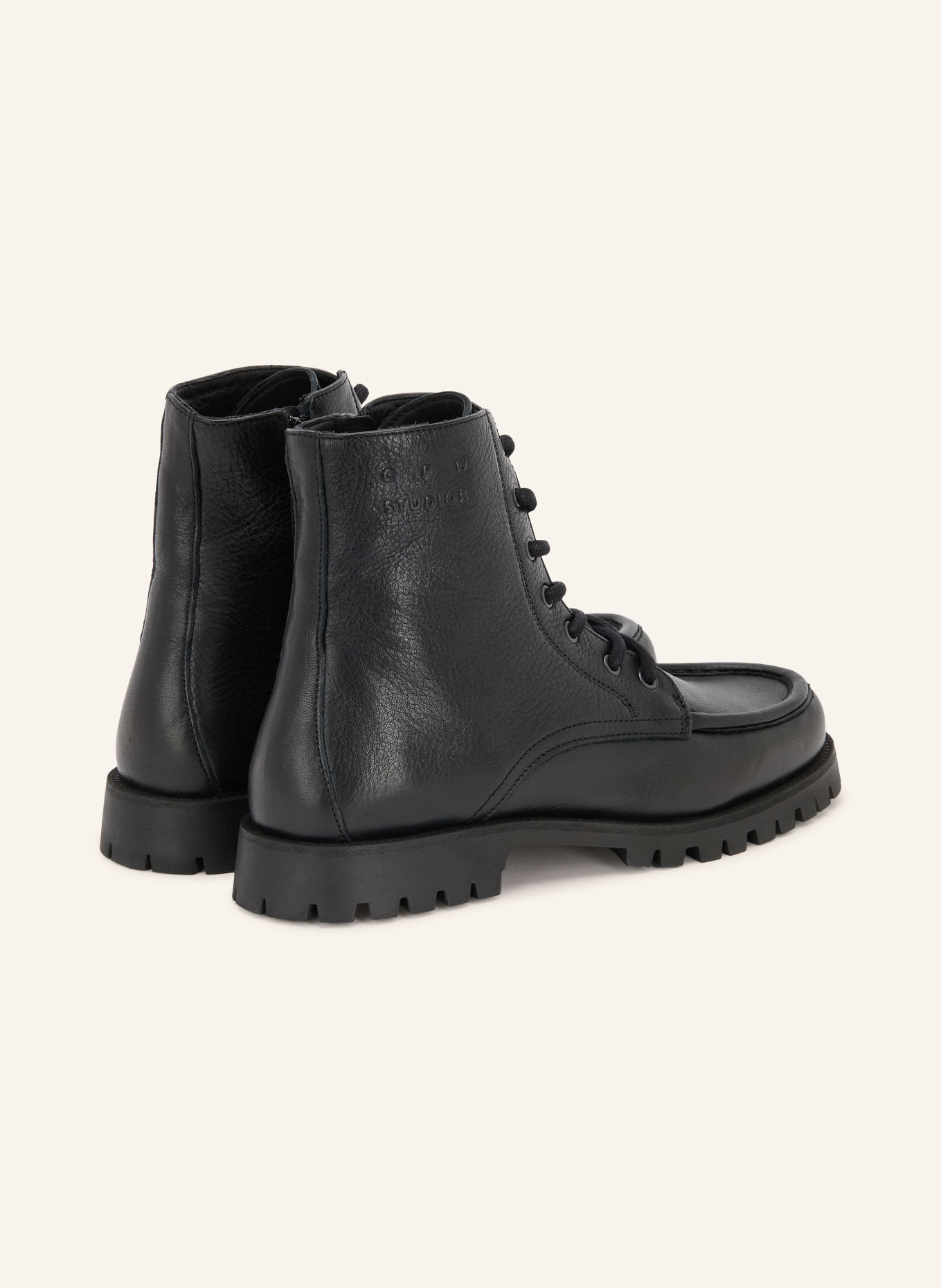 COPENHAGEN STUDIOS Lace-up boots CPH849: BLACK