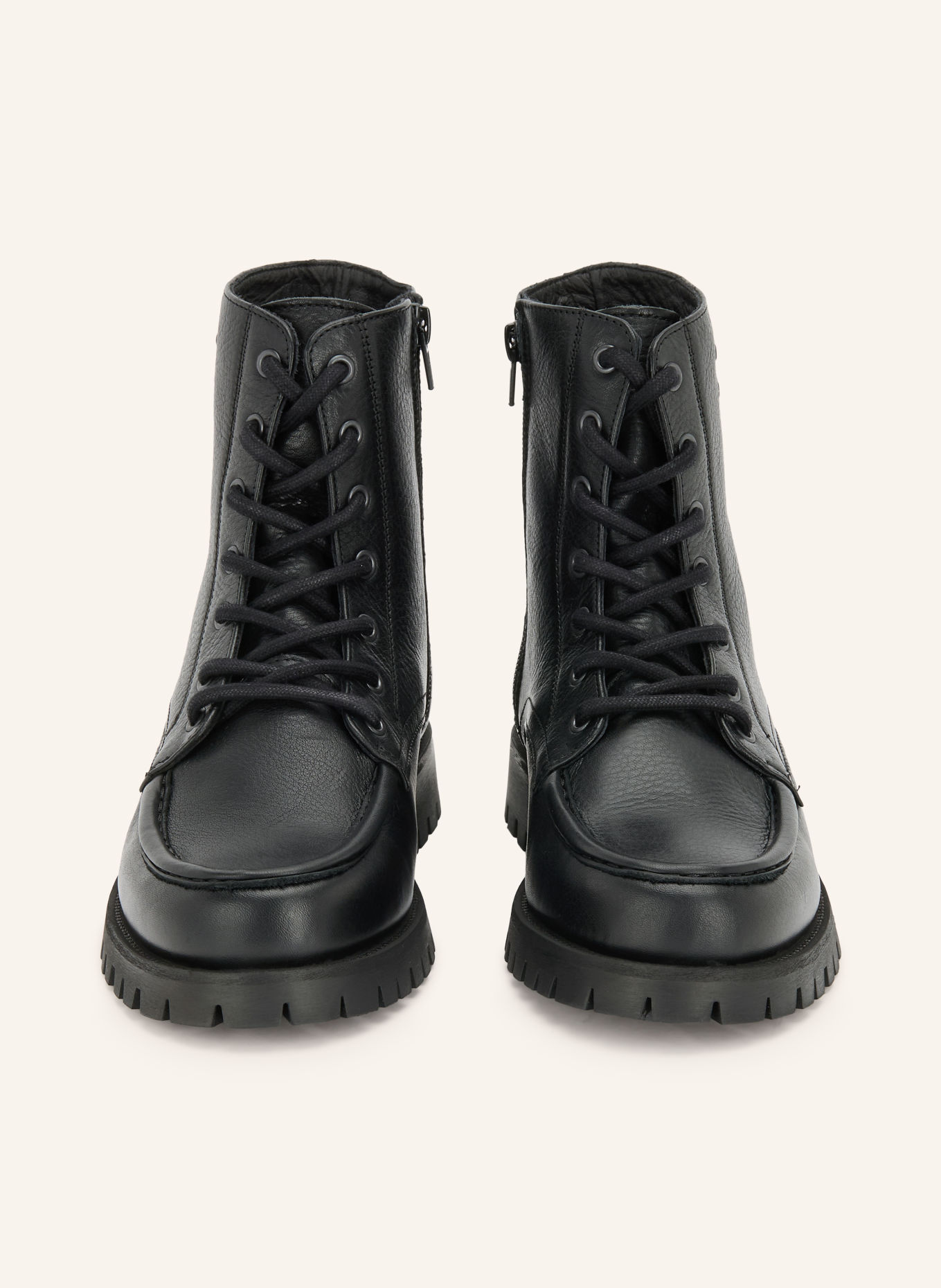 COPENHAGEN STUDIOS Lace-up boots CPH849: BLACK