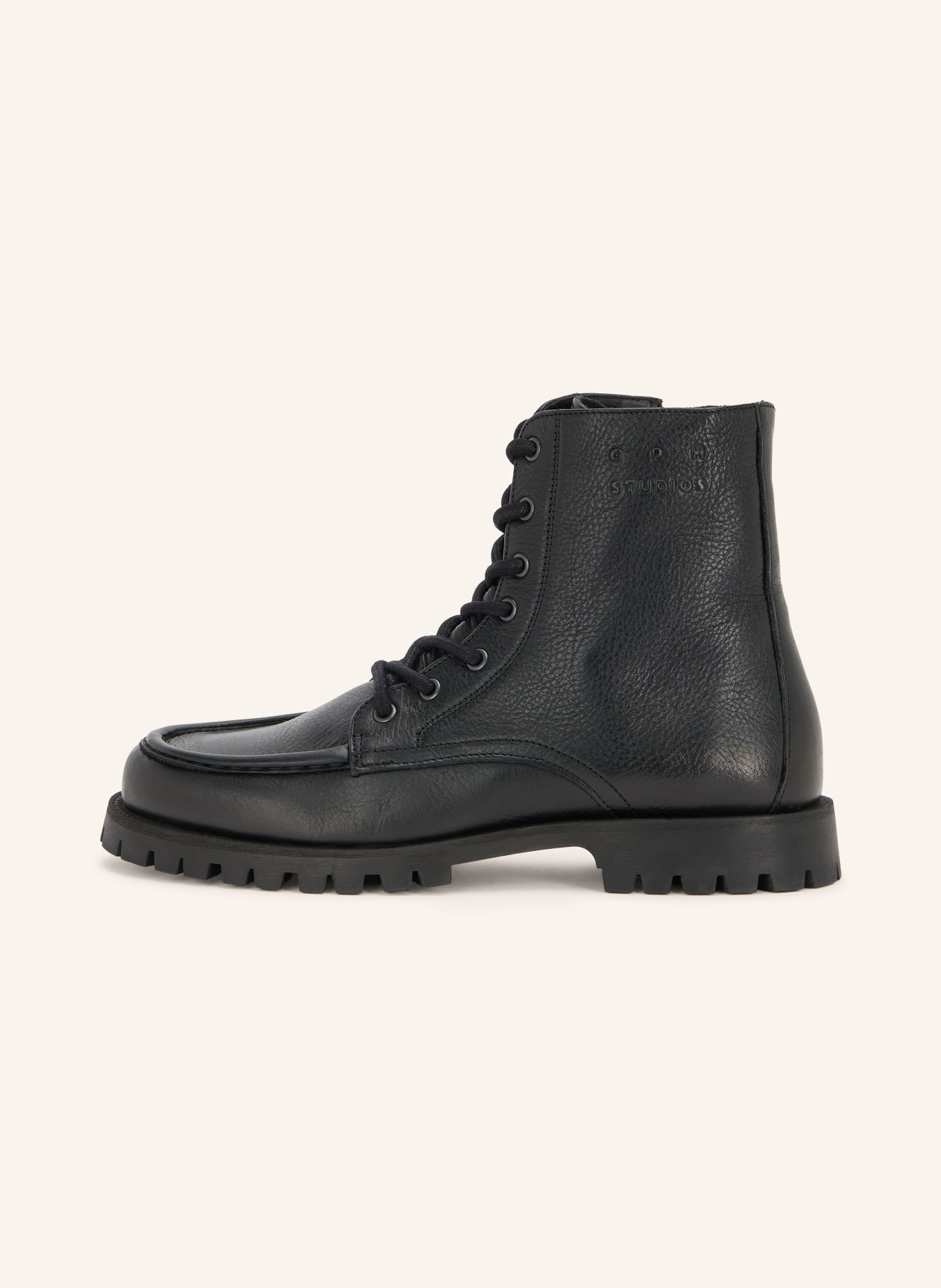 COPENHAGEN STUDIOS Lace-up boots CPH849: BLACK