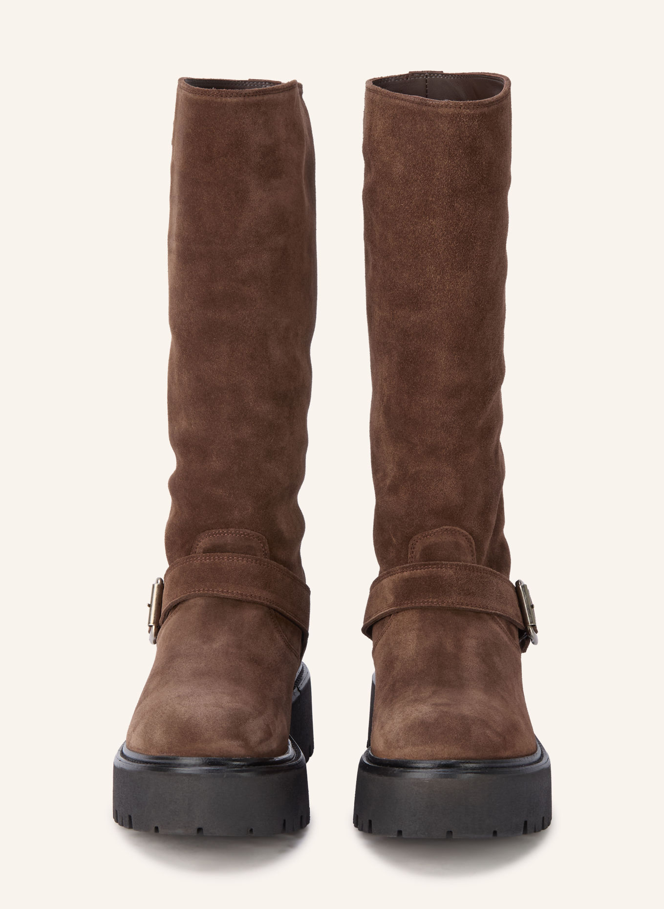 COPENHAGEN STUDIOS Plateau-Stiefel CPH901: DUNKELBRAUN / GOLD