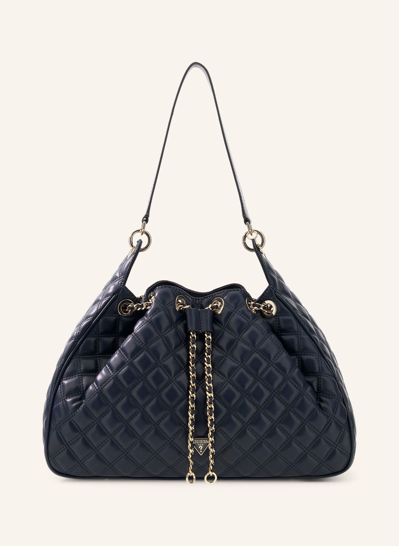 GUESS JULIET Bucket bag: DARK BLUE / GOLD