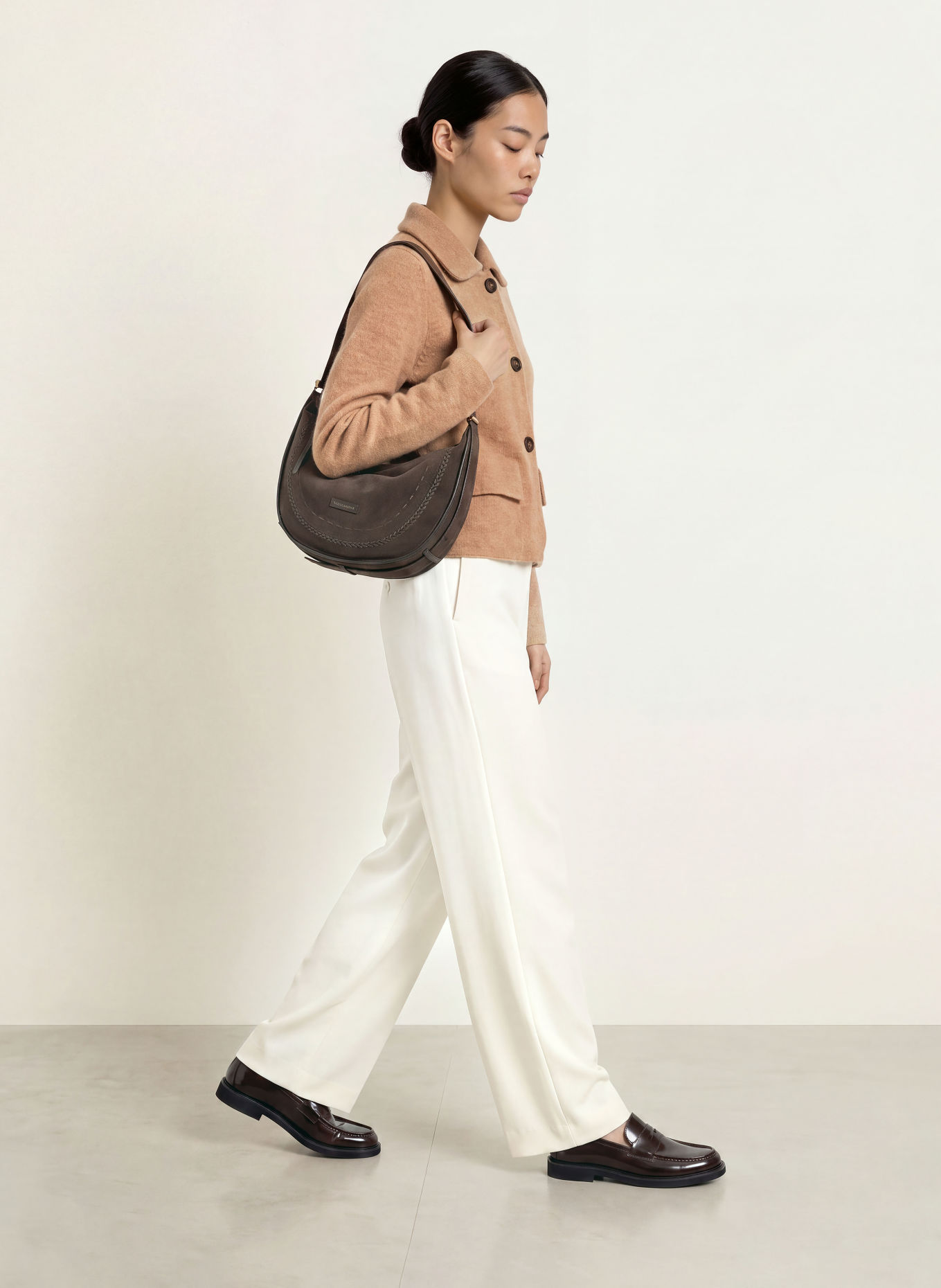 REPEAT Cardigan: CAMEL