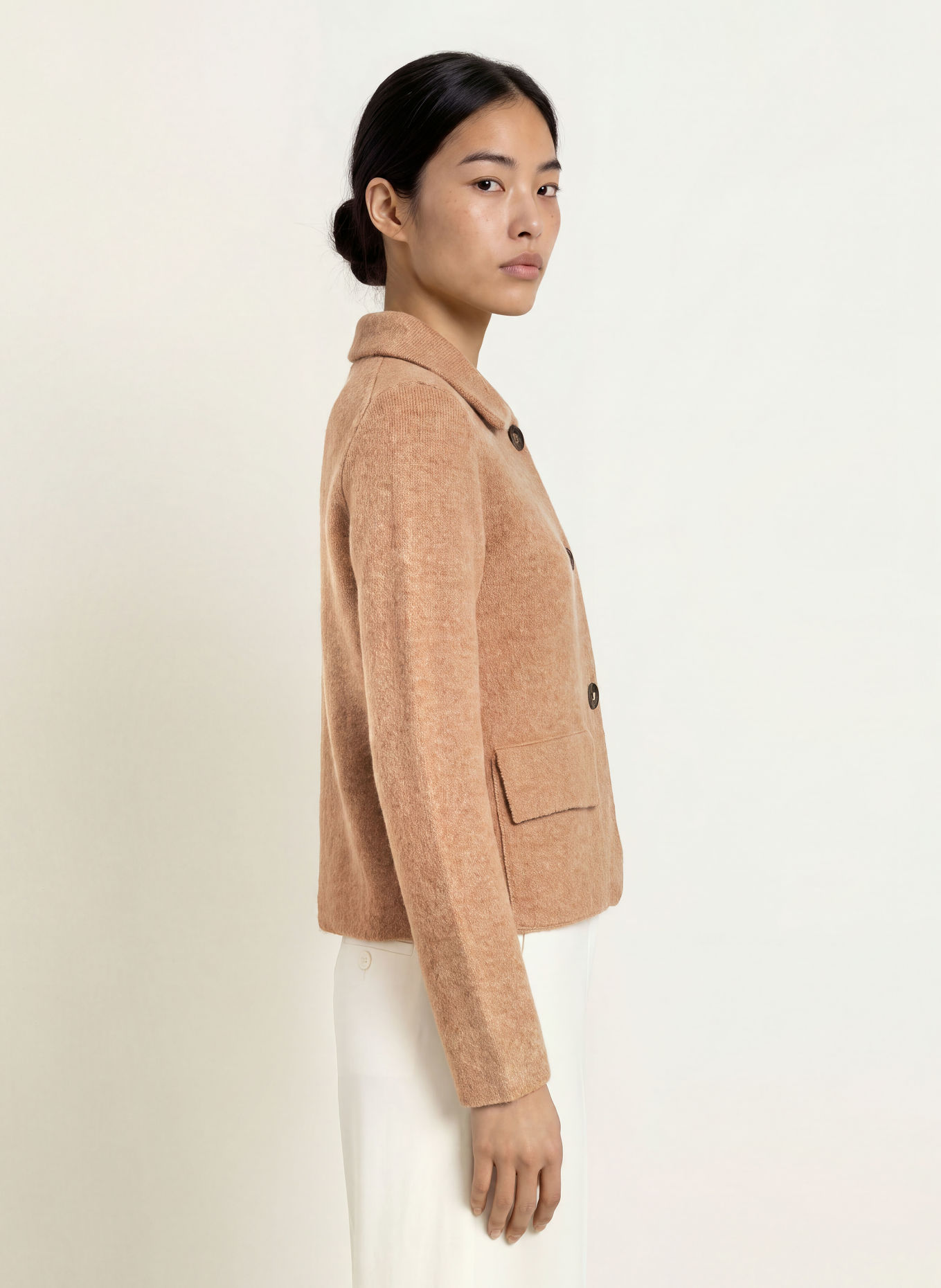 REPEAT Cardigan: CAMEL