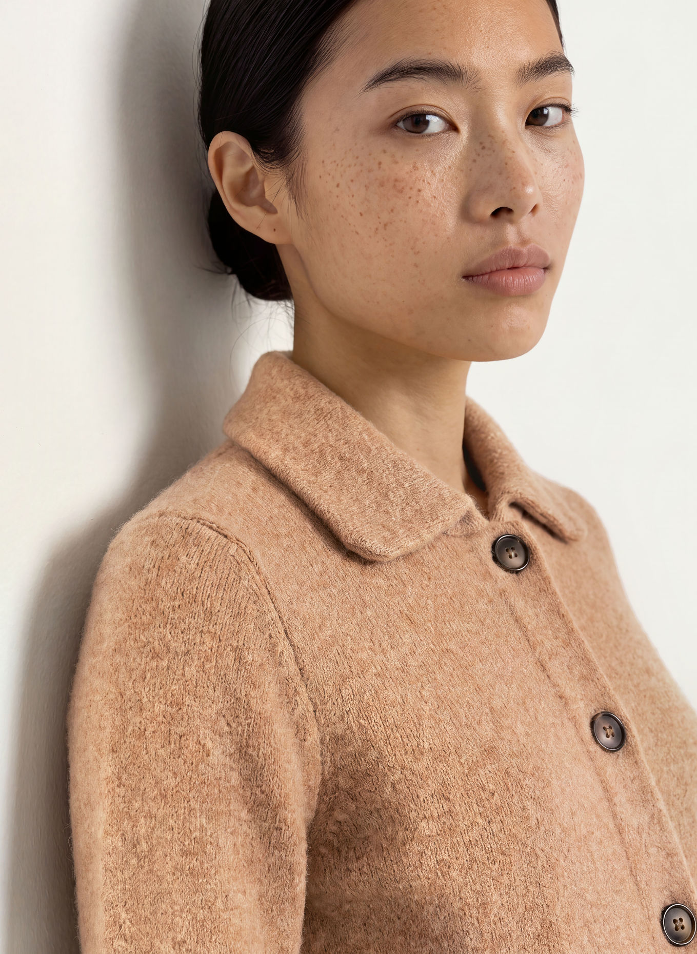 REPEAT Cardigan: CAMEL