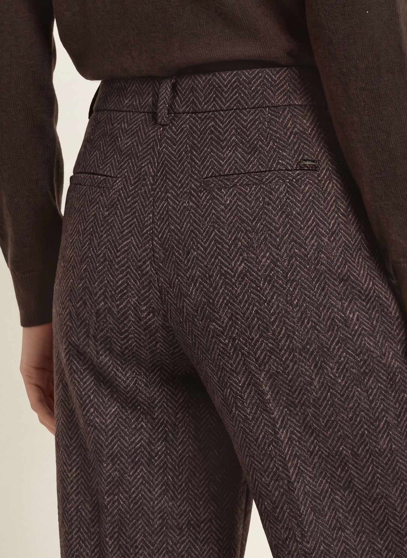 BRAX Marlenehose MAINE: BRAUN / SCHWARZ