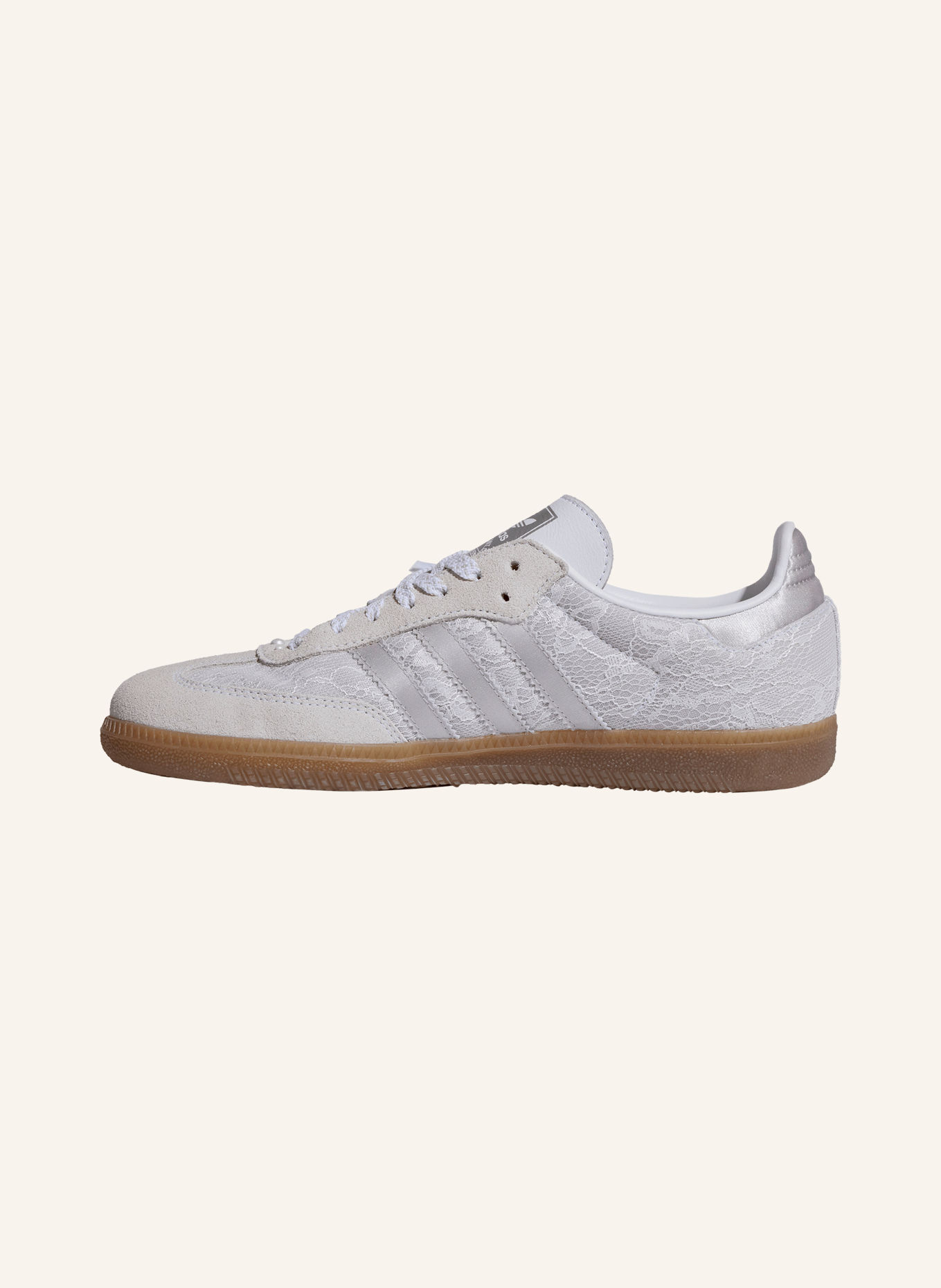 adidas Originals SAMBA OG sneakers with decorative beads: LIGHT GRAY / GRAY / WHITE