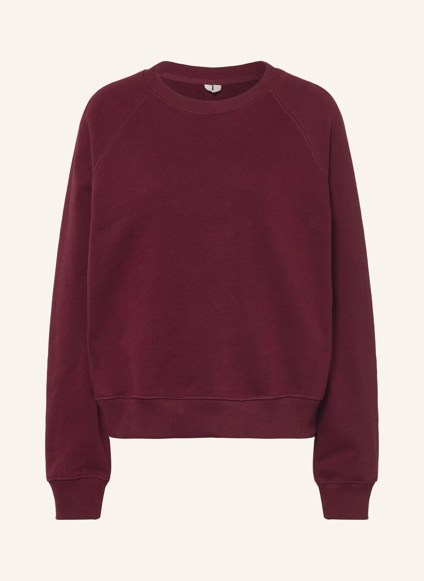 ARKET sweatshirt: DONKERROOD