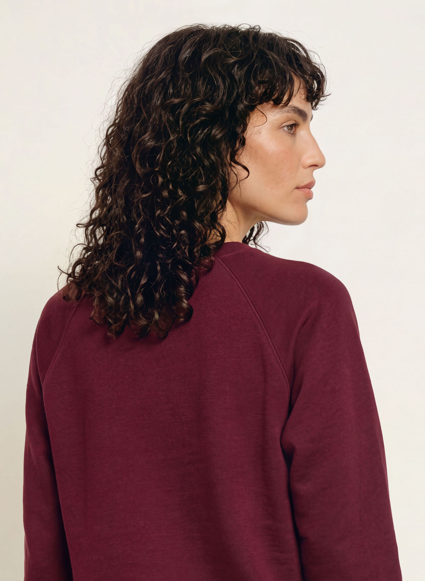 ARKET sweatshirt: DONKERROOD