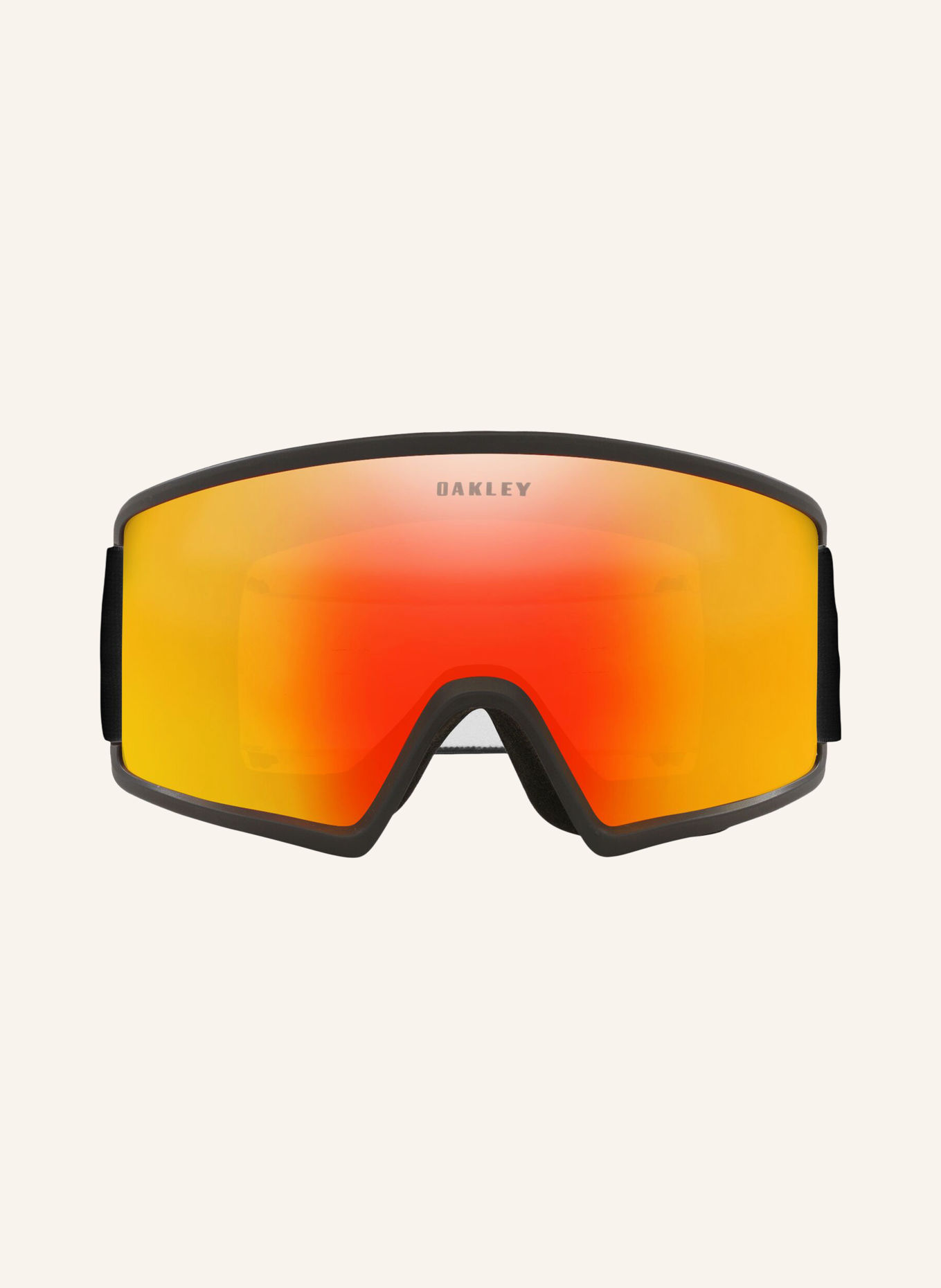 OAKLEY Skibril TARGET LINE L: ZWART / ROOD