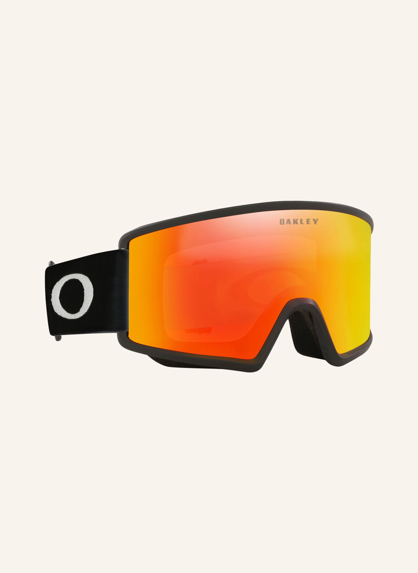 OAKLEY Skibril TARGET LINE L: ZWART / ROOD
