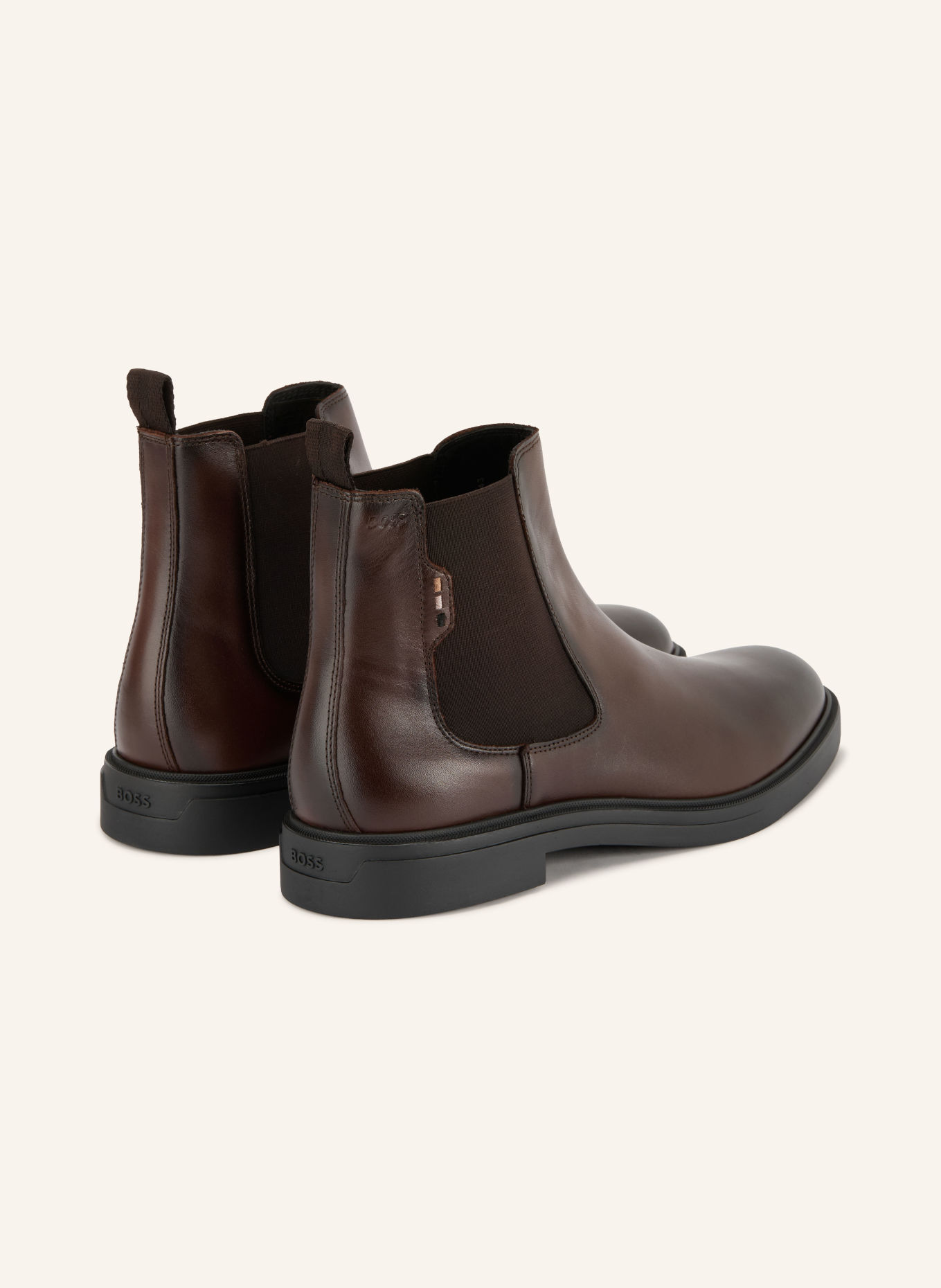 BOSS Chelsea-Boots CALEV: DUNKELBRAUN / SCHWARZ