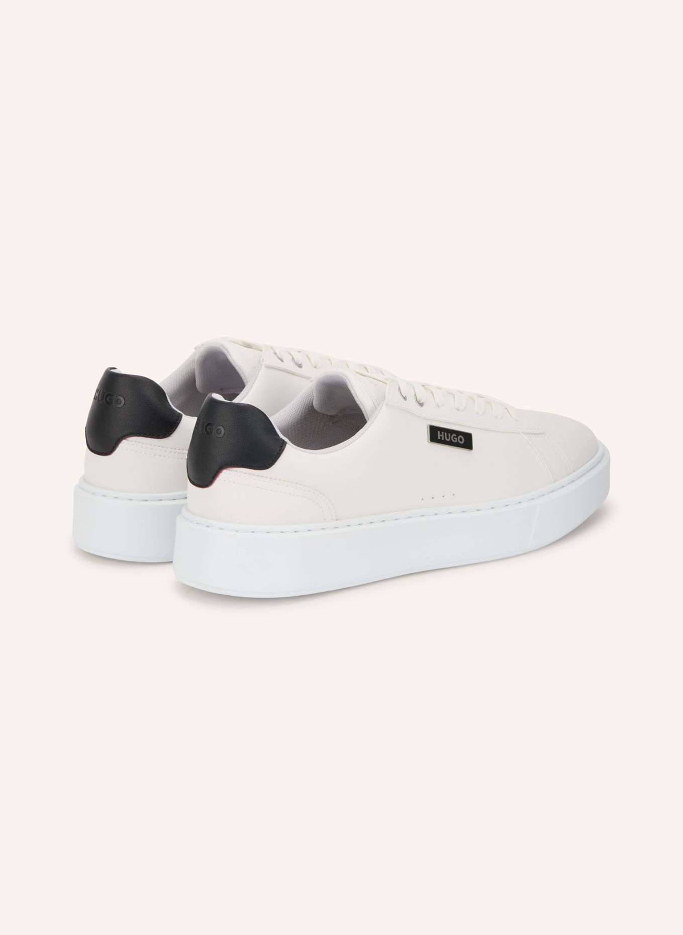 HUGO RELSTON Sneakers: WHITE / BLACK