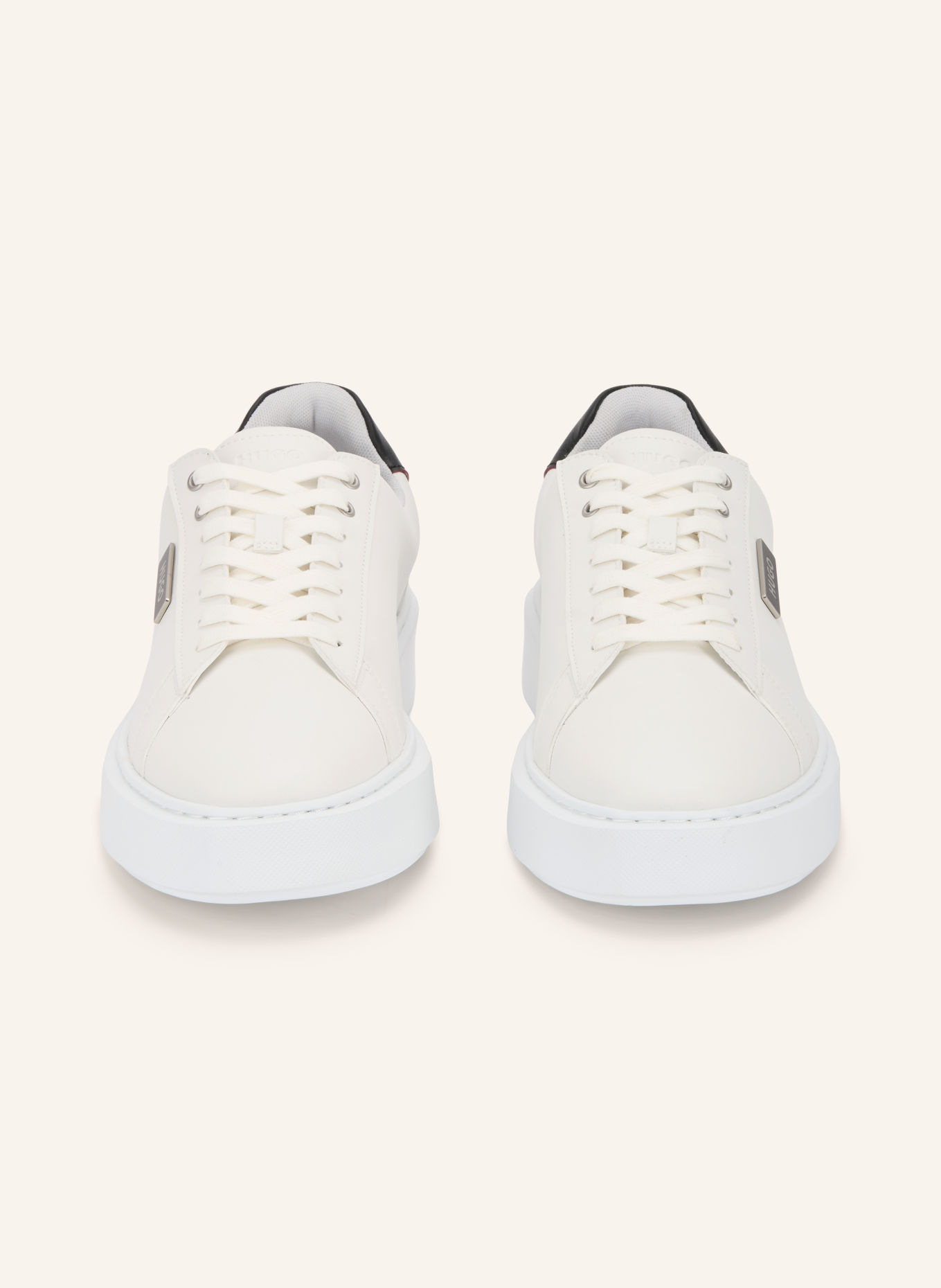 HUGO RELSTON Sneakers: WHITE / BLACK