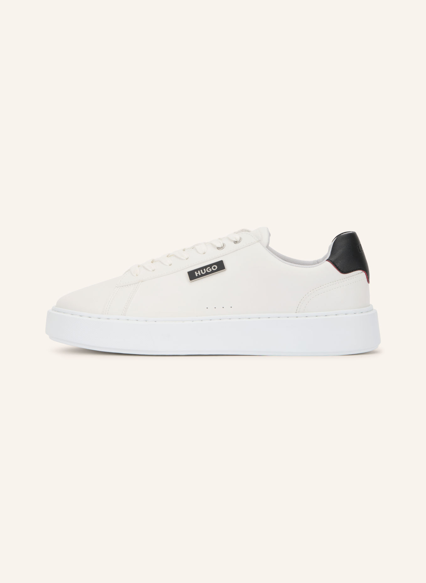HUGO RELSTON Sneakers: WHITE / BLACK