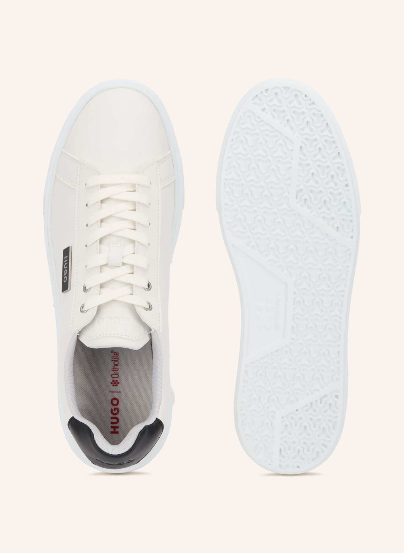 HUGO RELSTON Sneakers: WHITE / BLACK