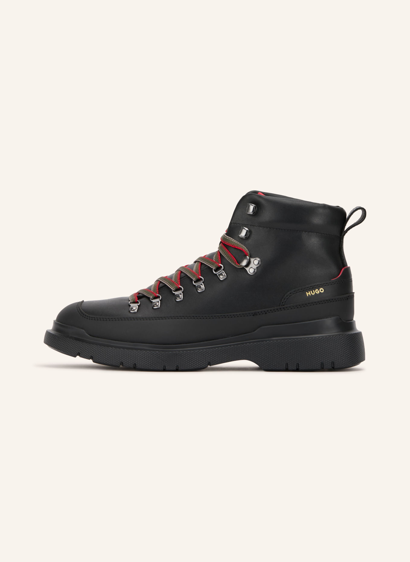 HUGO NASH Lace-up boots: BLACK