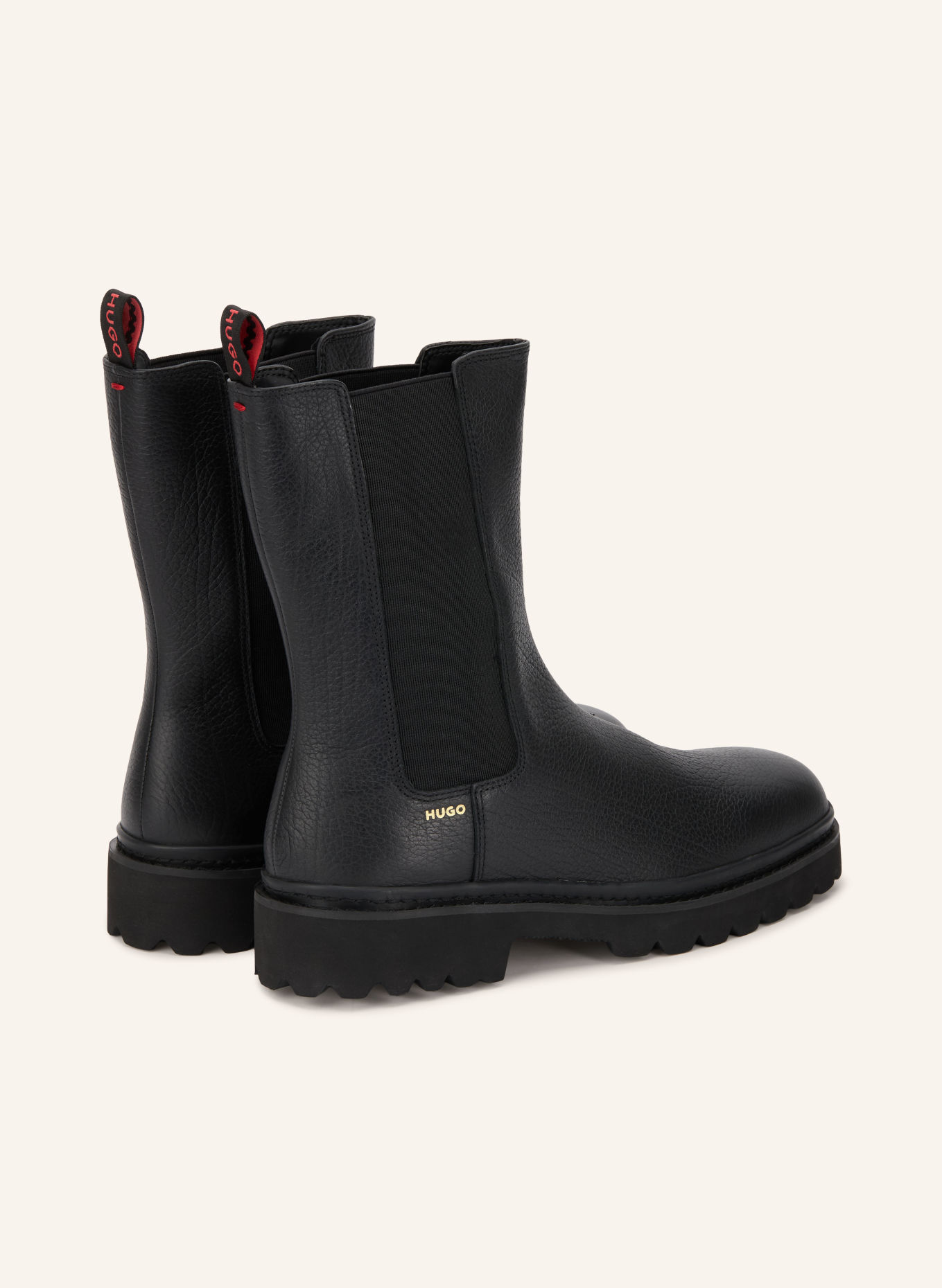 HUGO THORTON Chelsea boots: BLACK