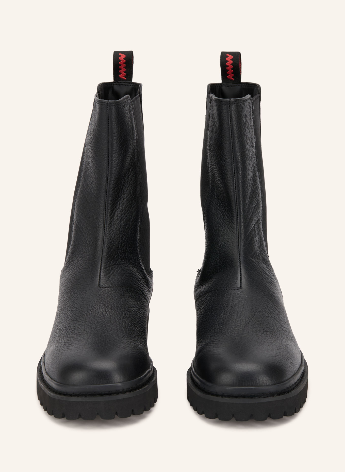 HUGO THORTON Chelsea boots: BLACK