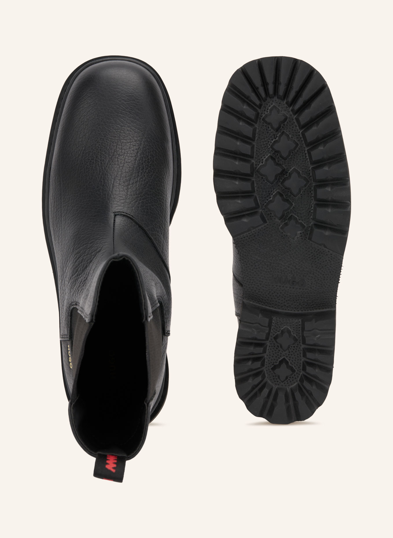 HUGO THORTON Chelsea boots: BLACK