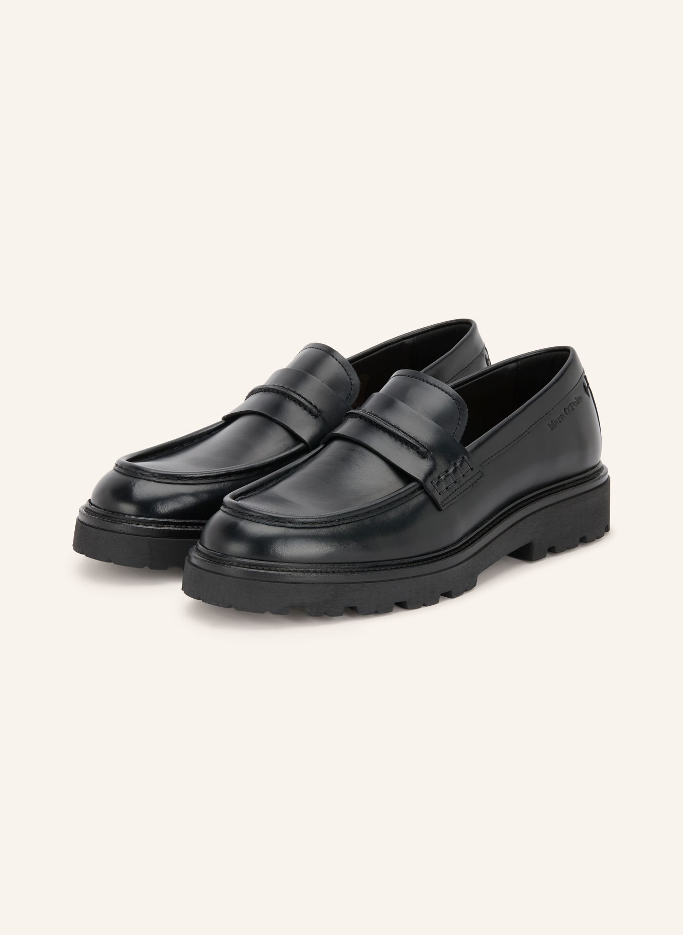 Marc O'Polo Pennyloafer PHIL: ZWART