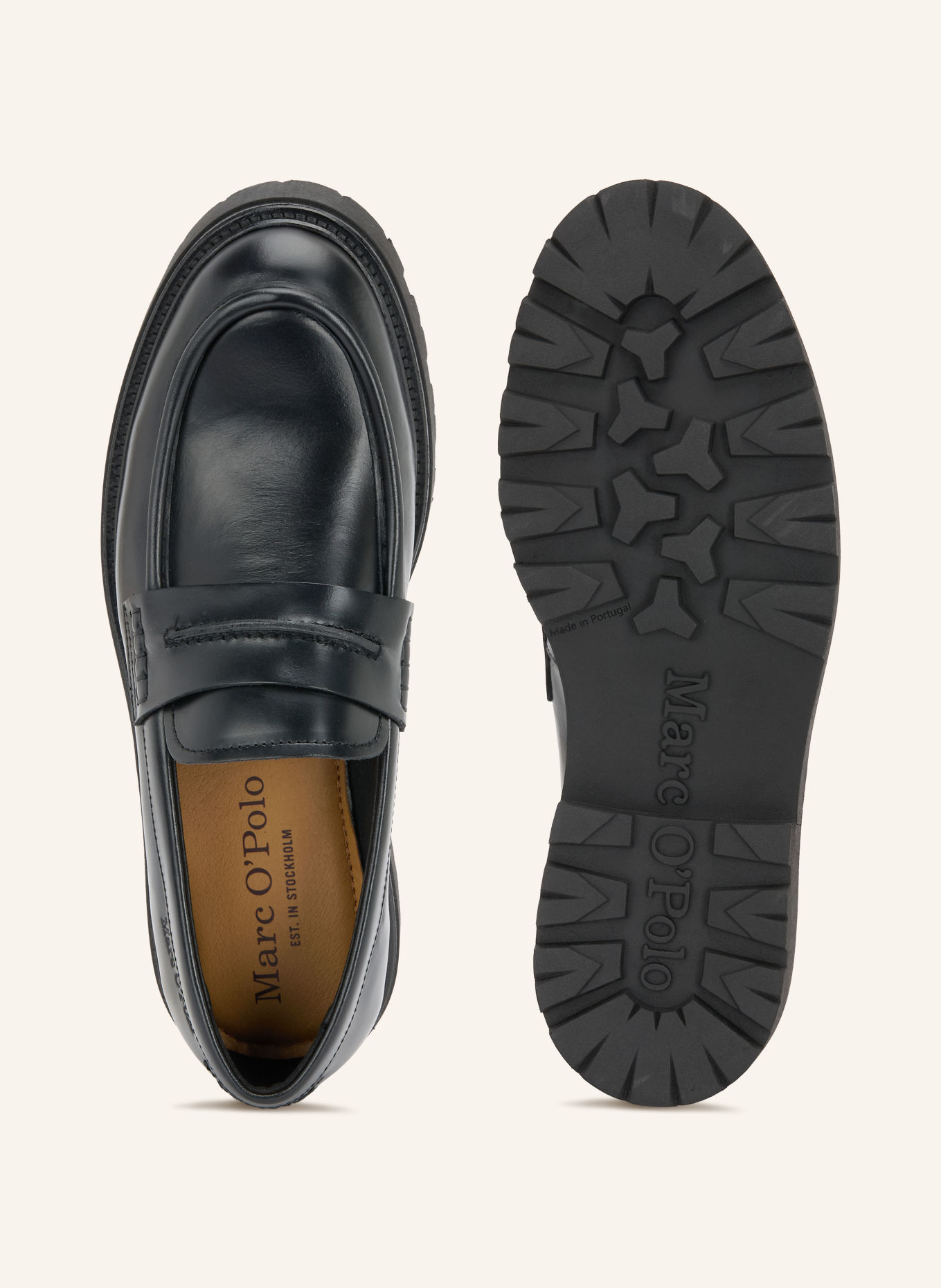Marc O'Polo Pennyloafer PHIL: ZWART