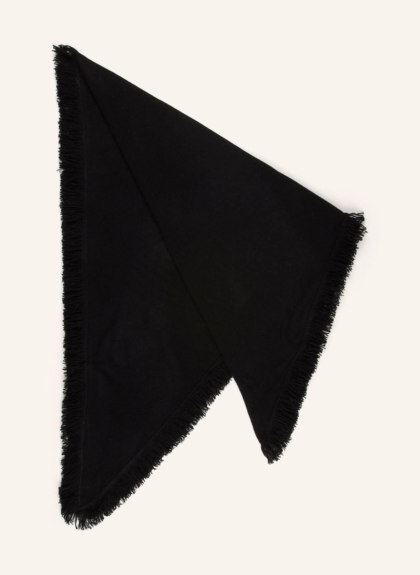 S.MARLON Dreieckstuch aus Cashmere: SCHWARZ