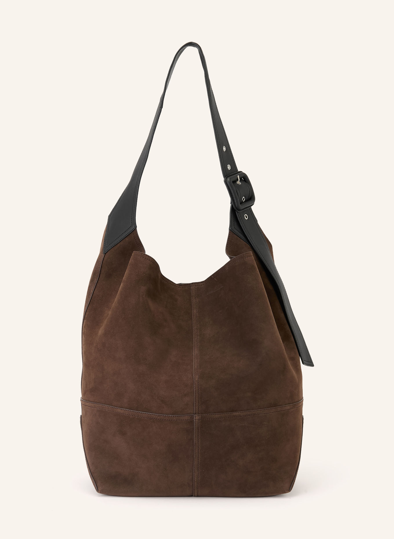 AMI PARIS Beuteltasche ETIENNE: DUNKELBRAUN / SCHWARZ