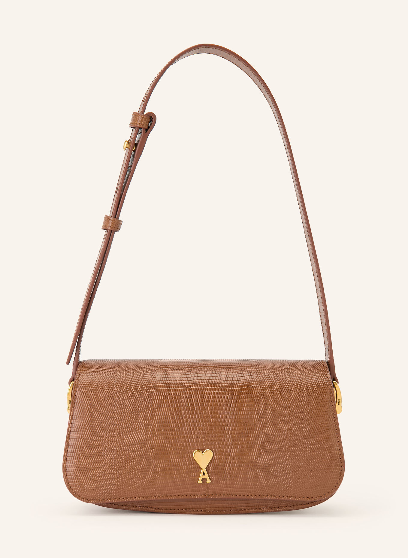 AMI PARIS Schoudertas PARIS PARIS: COGNAC / GOUD