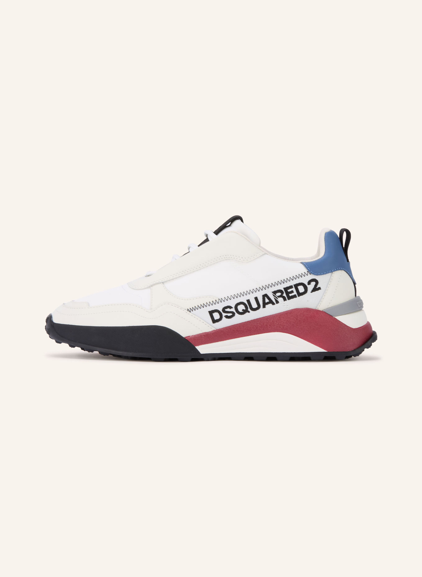 DSQUARED2 Sneaker: ECRU / BLAU / WEISS