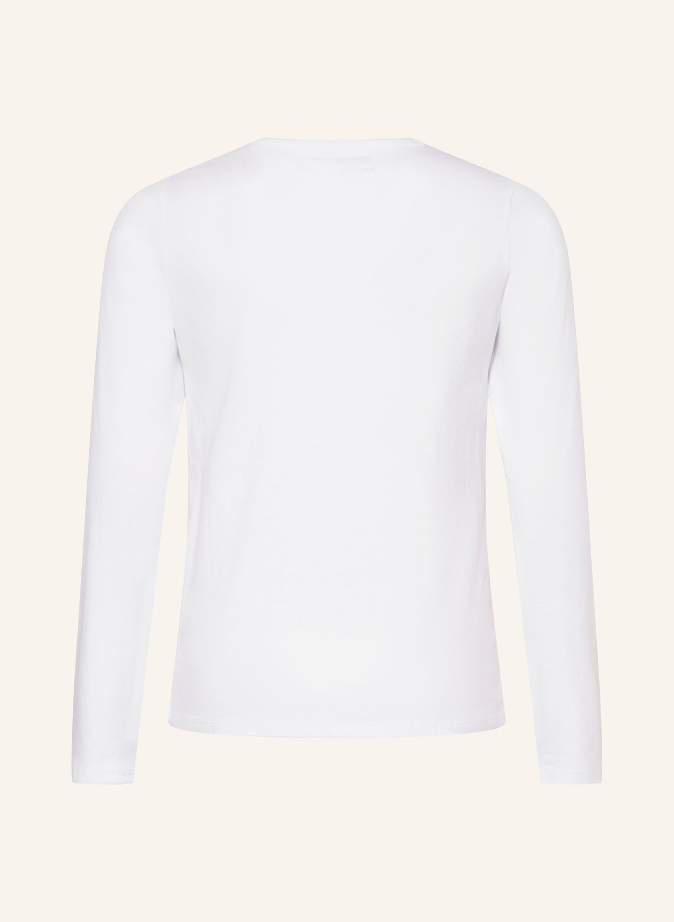 GUESS Longsleeve: WEISS / GOLD / ROSA