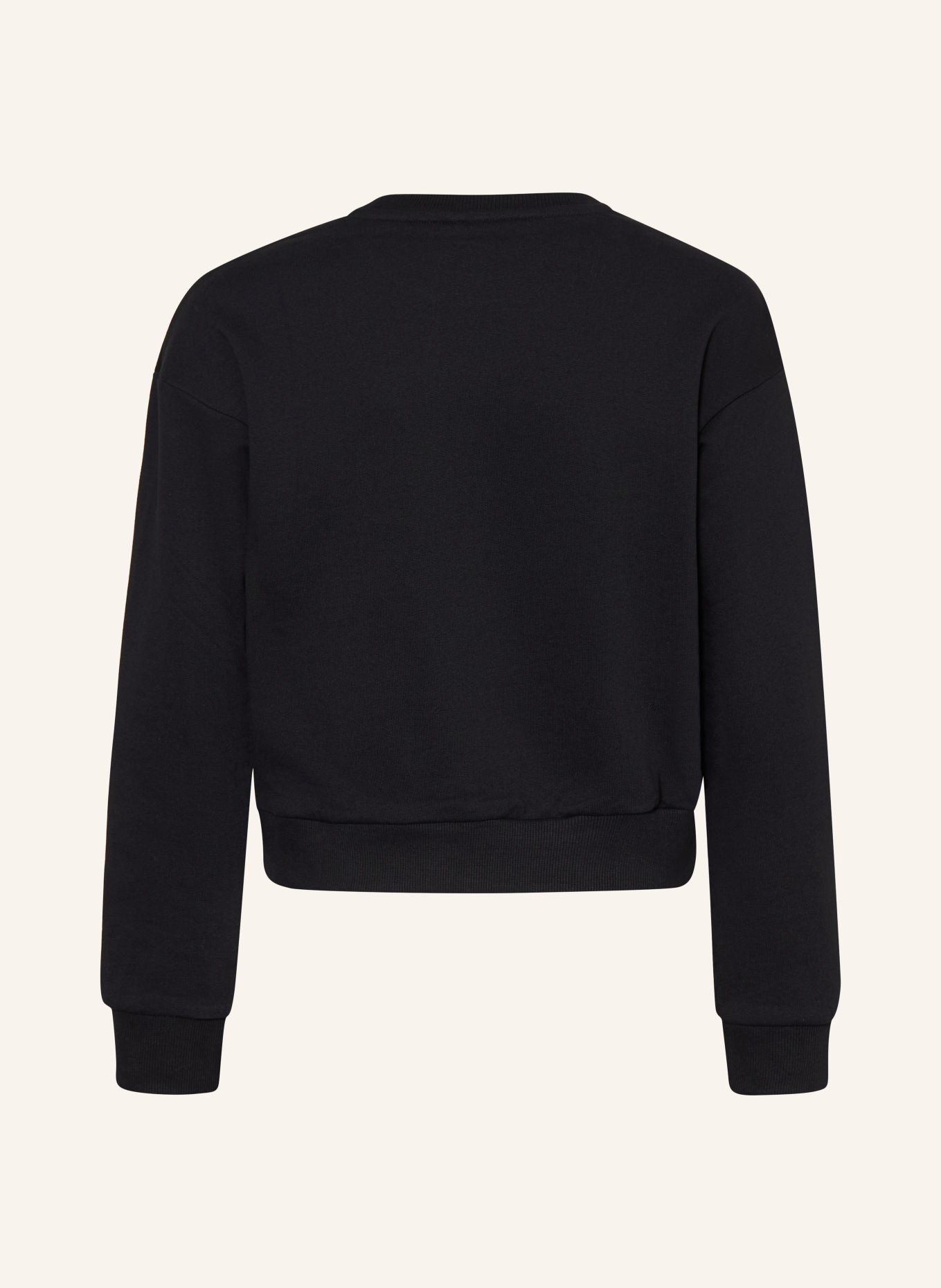 GUESS Sweatshirt with Rhinestones: BLACK