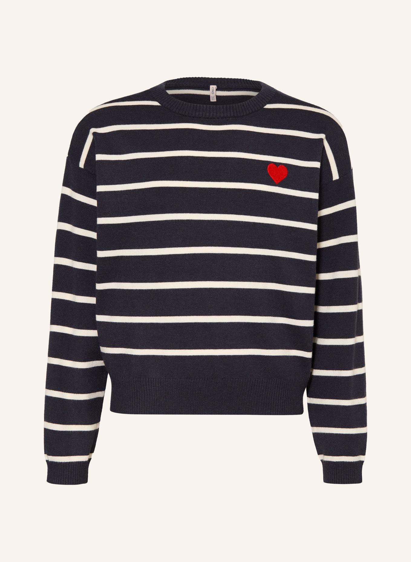 ONLY Trui: DONKERBLAUW / ECRU