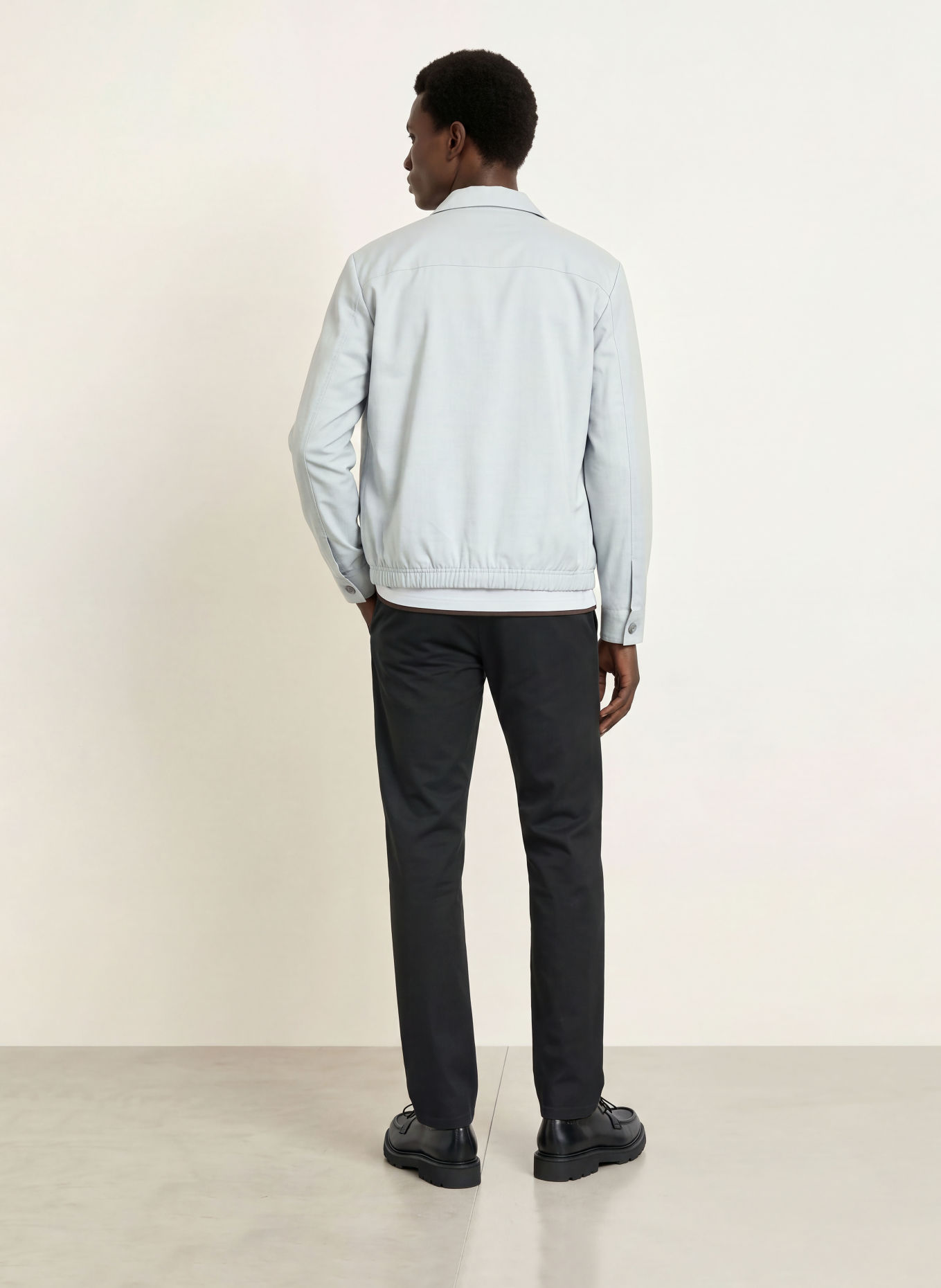 ALBERTO Pantaloni chino LOU cu croială regular: ALBASTRU ÎNCHIS