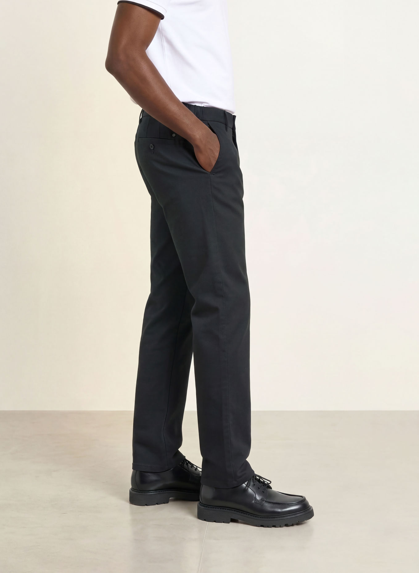 ALBERTO Pantaloni chino LOU cu croială regular: ALBASTRU ÎNCHIS