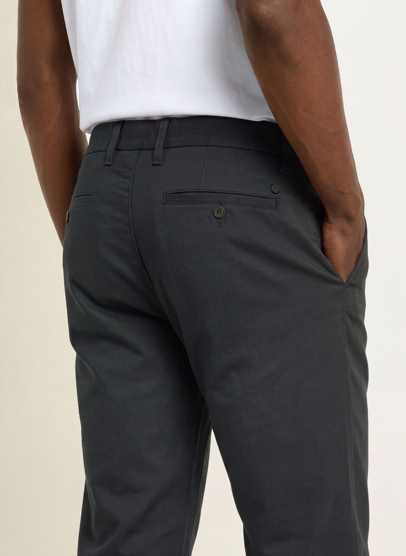 ALBERTO Pantaloni chino LOU cu croială regular: ALBASTRU ÎNCHIS