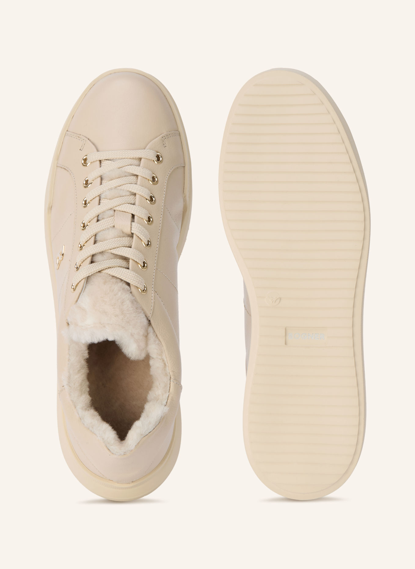 BOGNER Sneakers HOLLYWOOD: BEIGE / CRÈME