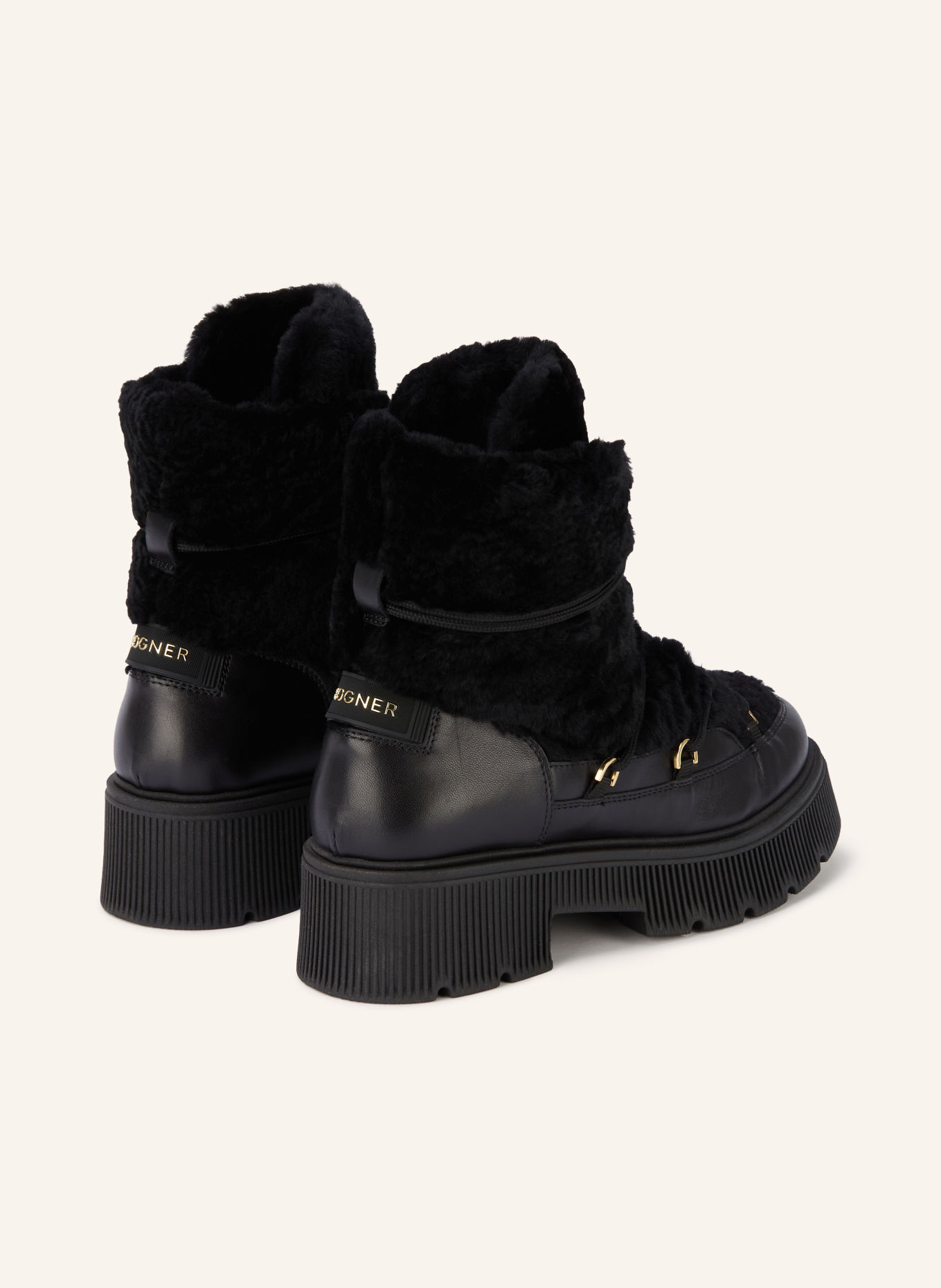 BOGNER Schnürboots TURIN 9 C: SCHWARZ / GOLD