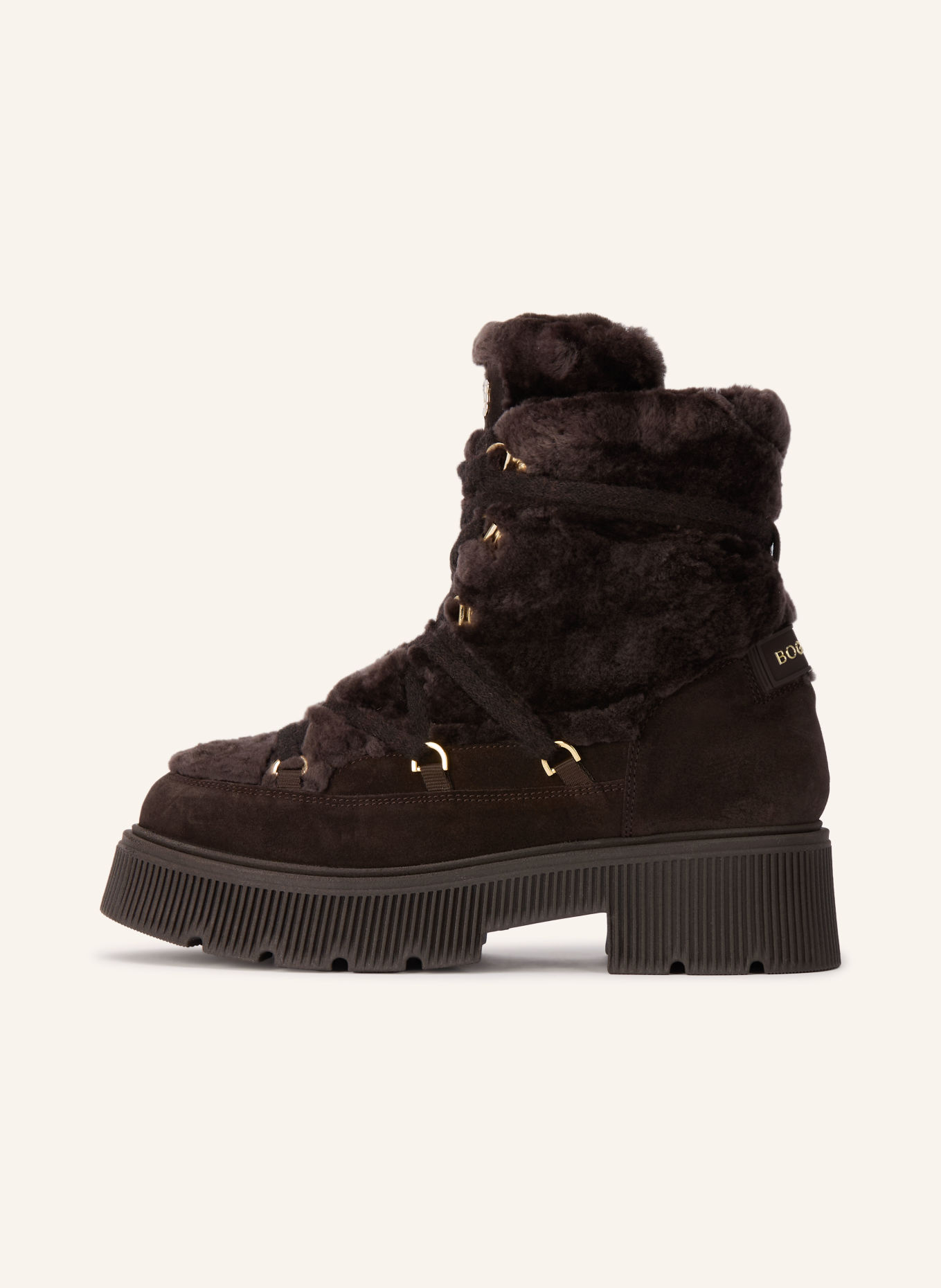 BOGNER TURIN 9 Lace-up boots: DARK BROWN