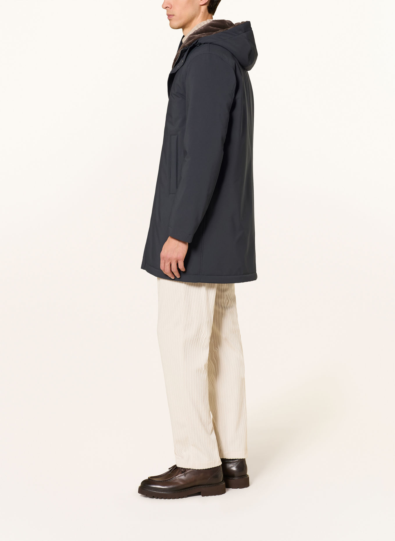 HERNO Parka: DONKERBLAUW