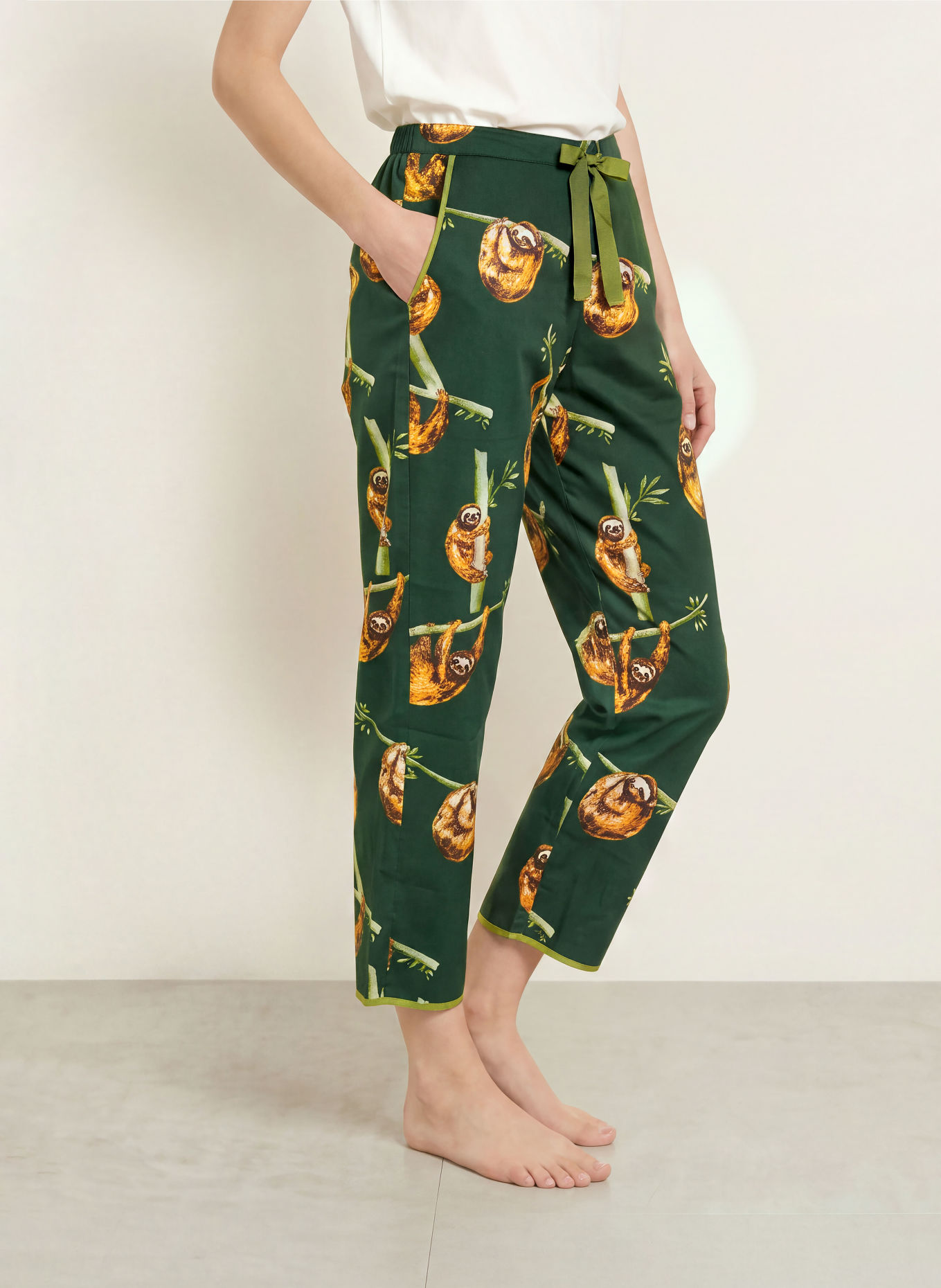 cyberjammies Spodnie do spania: CIEMNOZIELONY / BRĄZOWY / CIEMNOPOMARAŃCZOWY