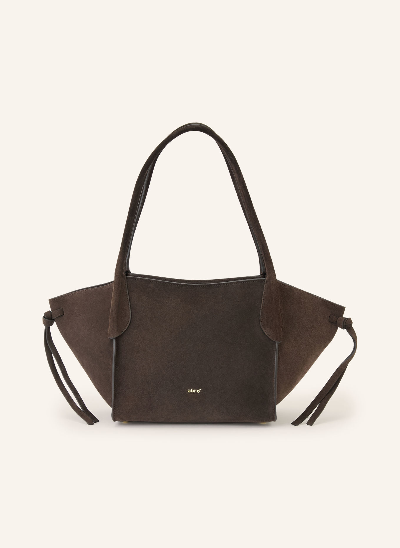 abro Shoppers VIBE SMALL: MARRON FONCÉ / GOUD
