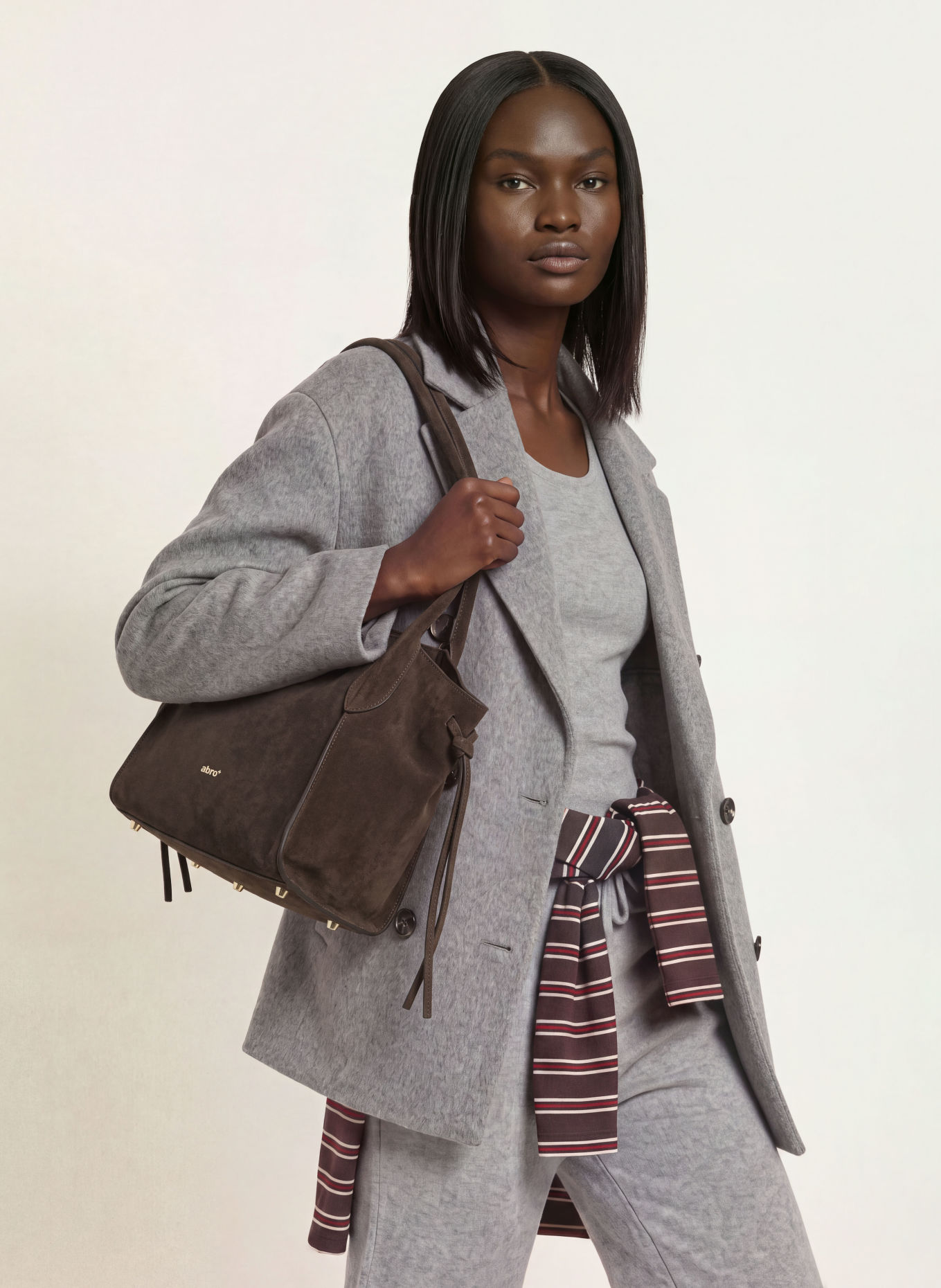 abro VIBE SMALL Shoppers: DARK BROWN / GOLD