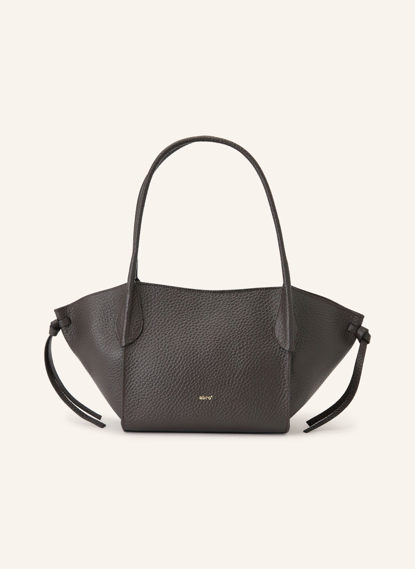 abro Shoppers VIBE SMALL: MARRON FONCÉ / GOUD