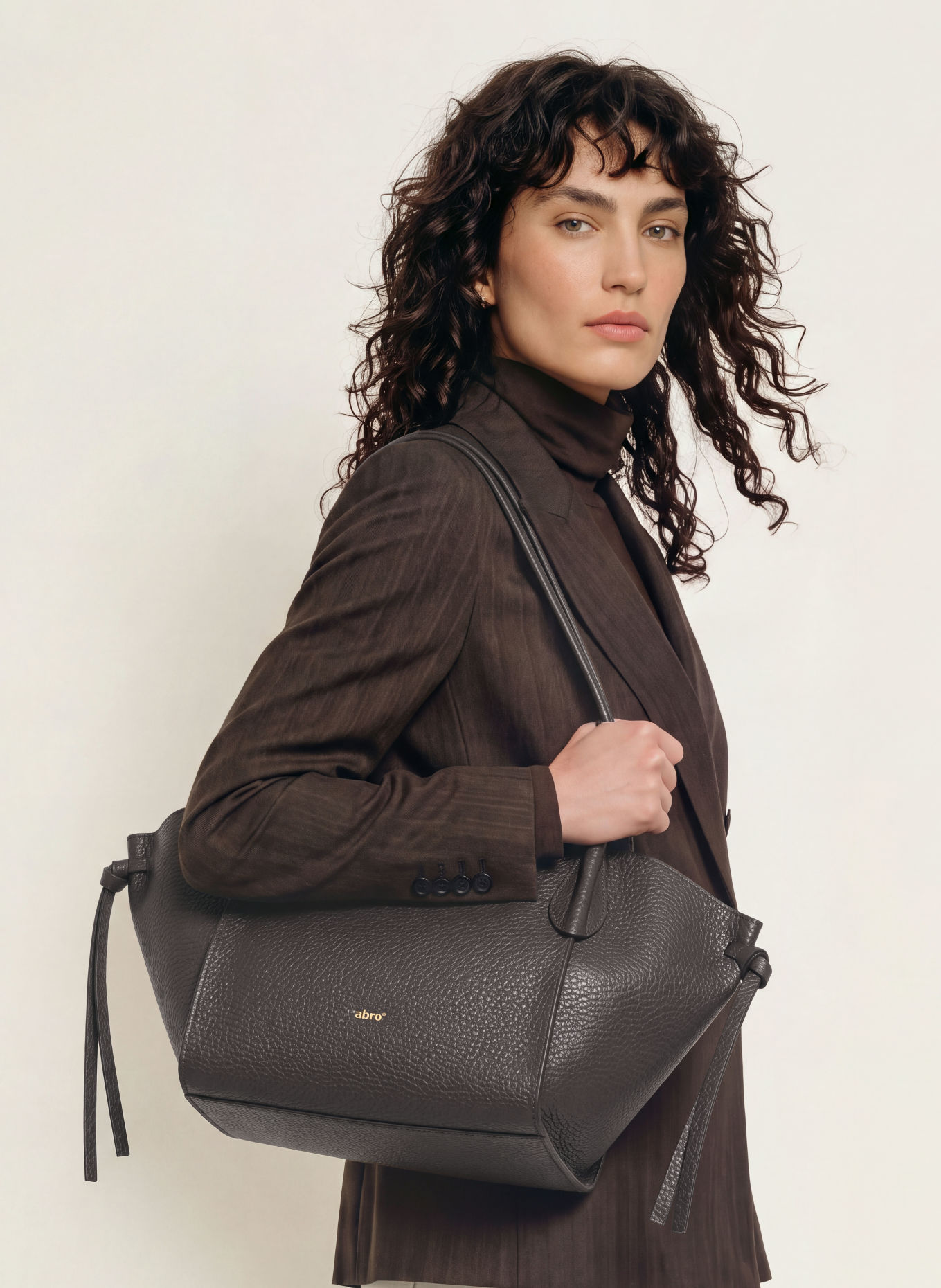 abro VIBE SMALL Shoppers: DARK BROWN / GOLD