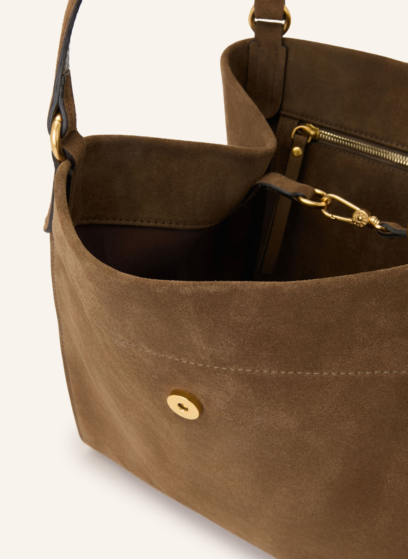 abro Shopper TEMI: KHAKI / ZLATÁ