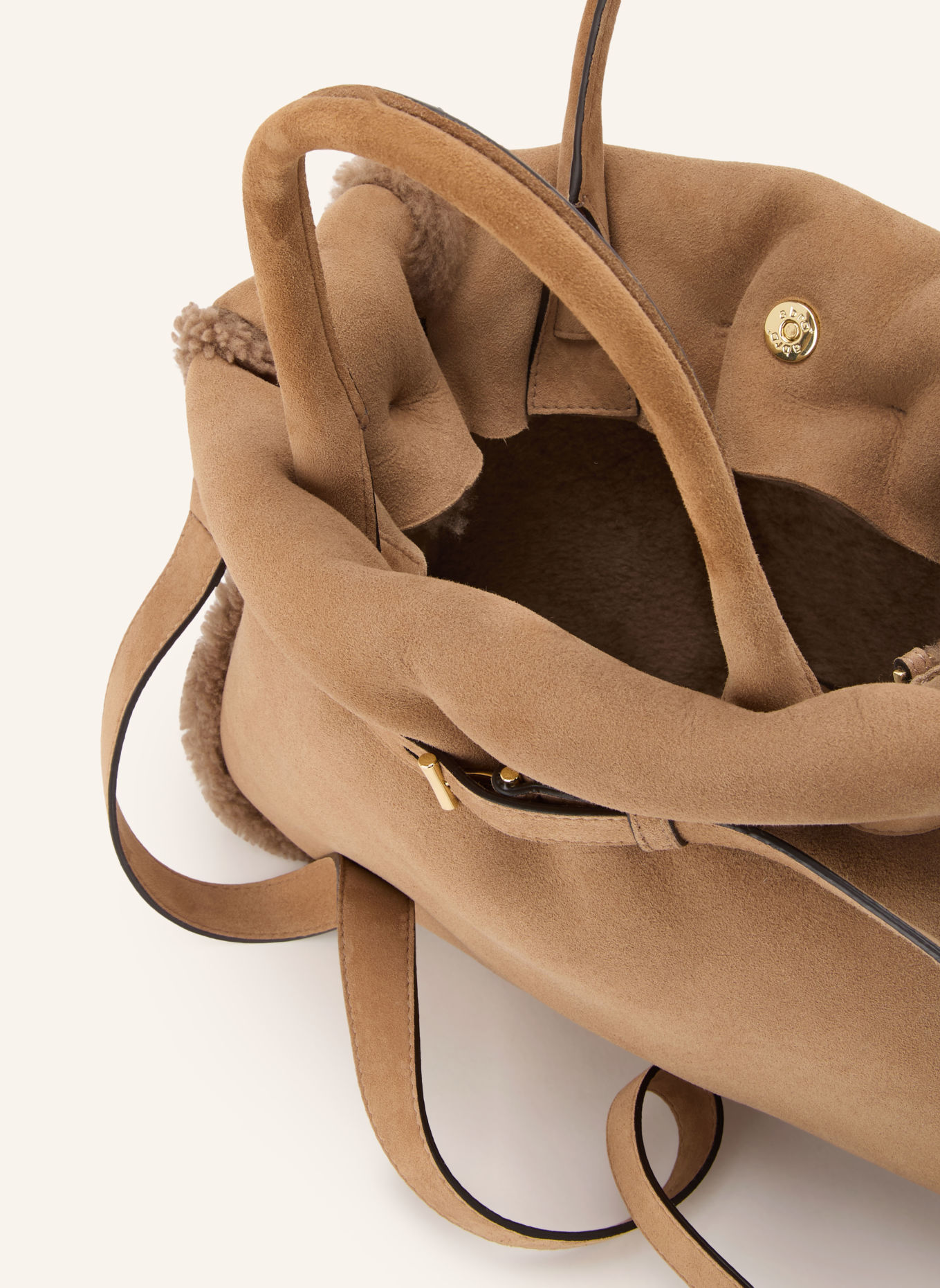 abro Handtasche JILL mit Pouch: HELLBRAUN